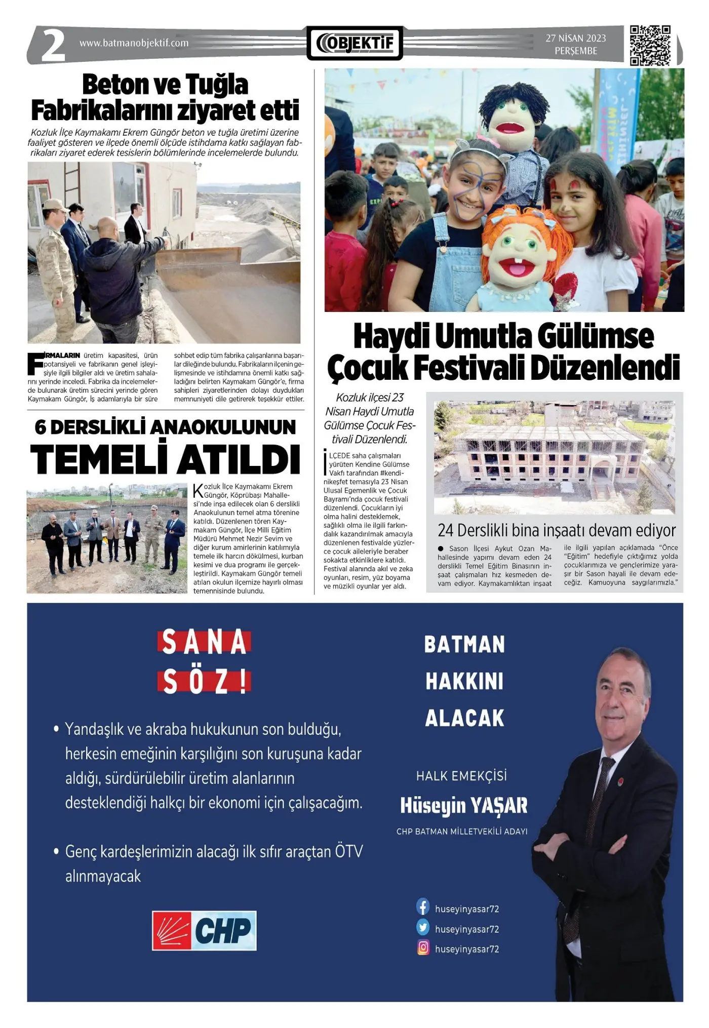 26.04.2023 tarihli sayı, 2. sayfa