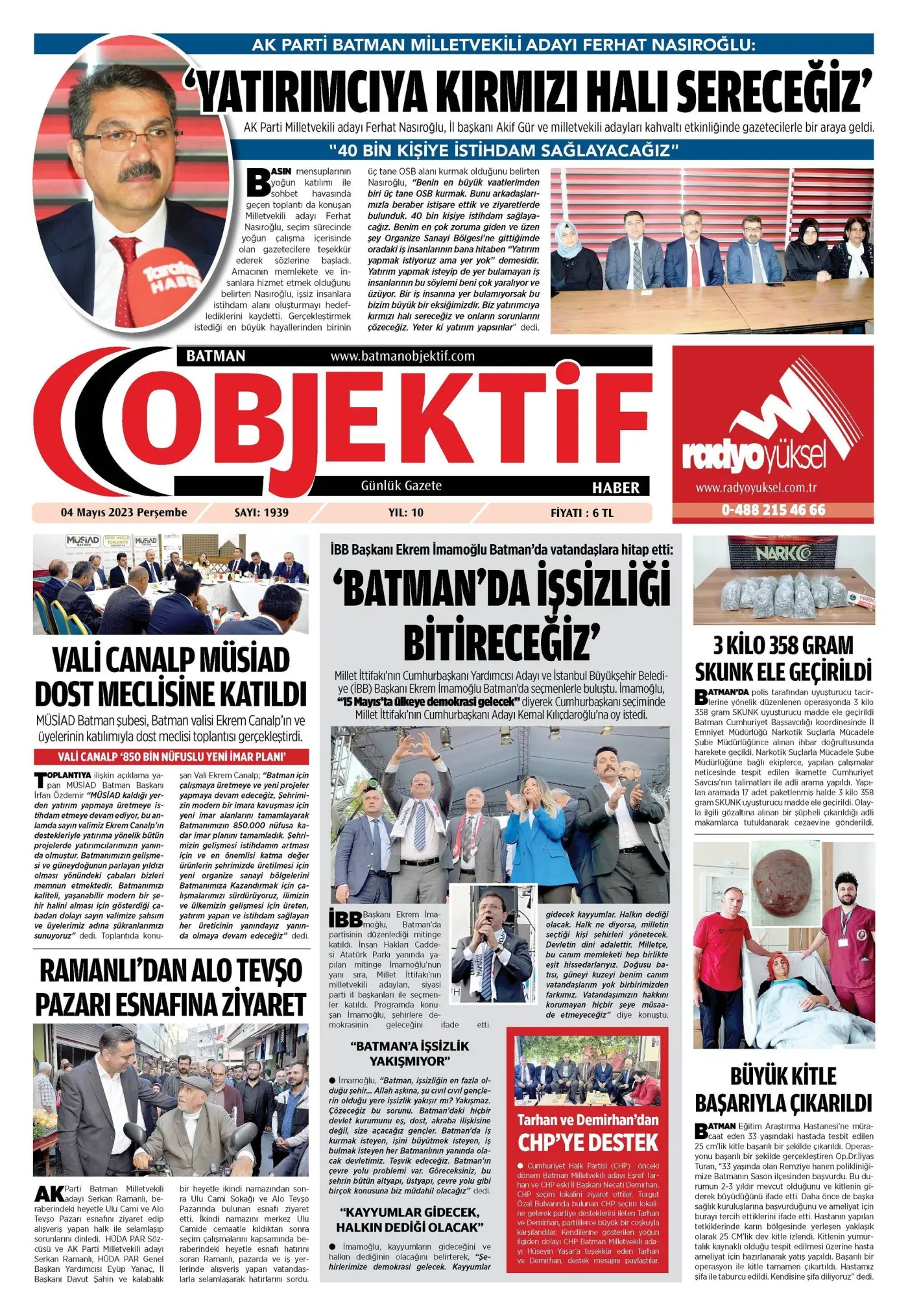 05.05.2023 tarihli sayı, 1. sayfa