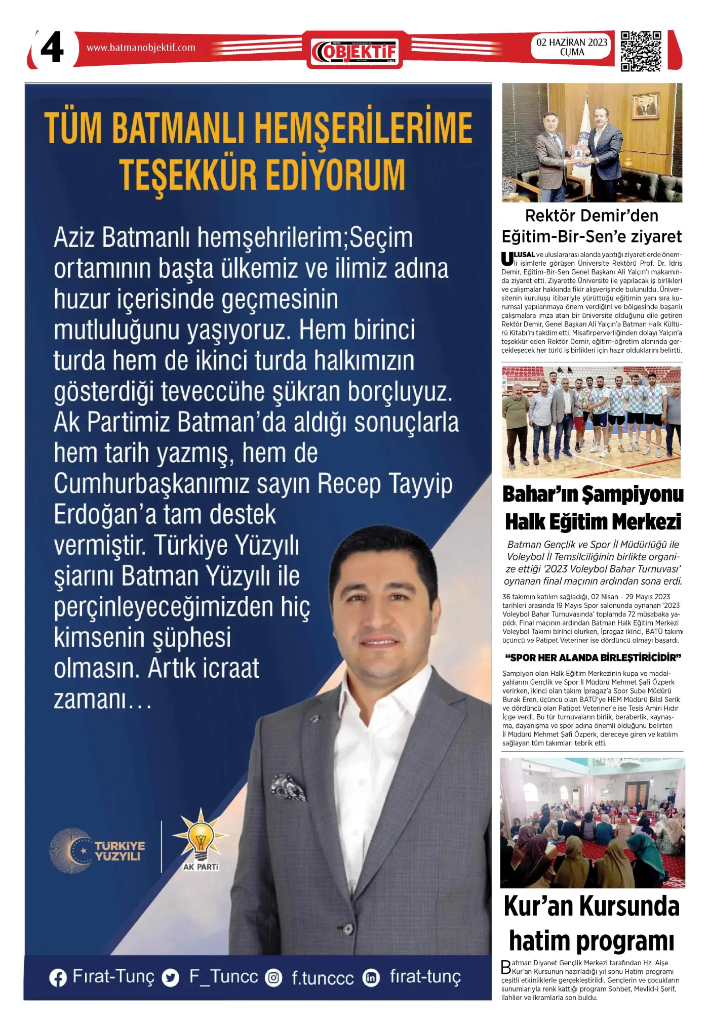 02.06.2023 tarihli sayı, 4. sayfa