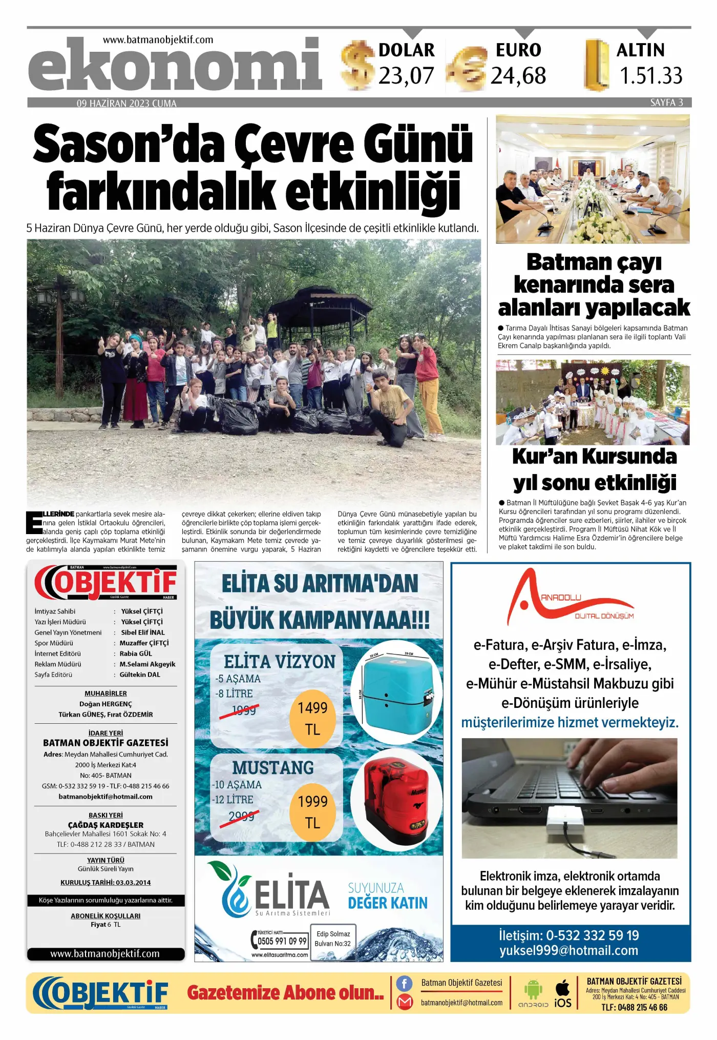 10.06.2023 tarihli sayı, 3. sayfa