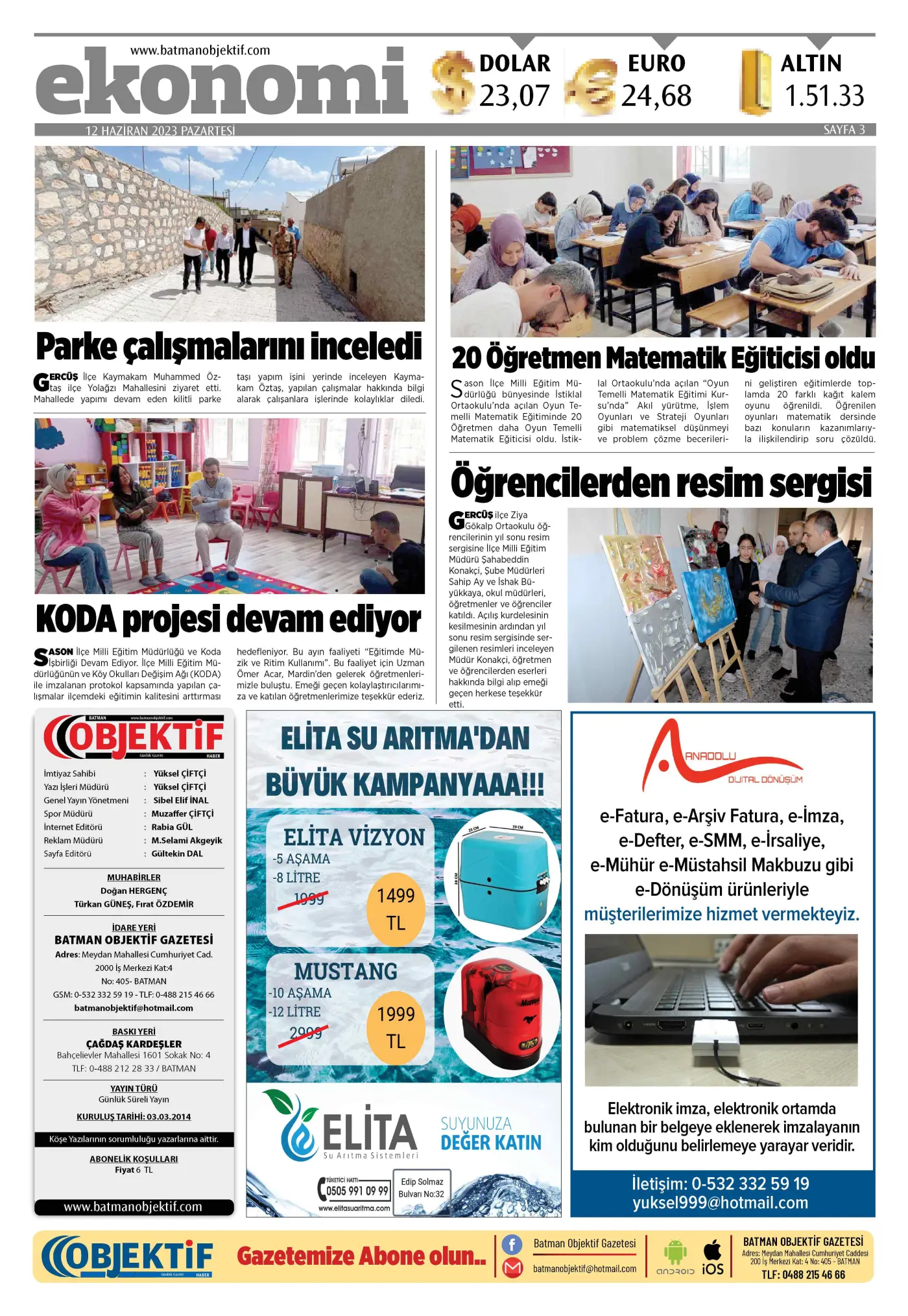 12.06.2023 tarihli sayı, 3. sayfa
