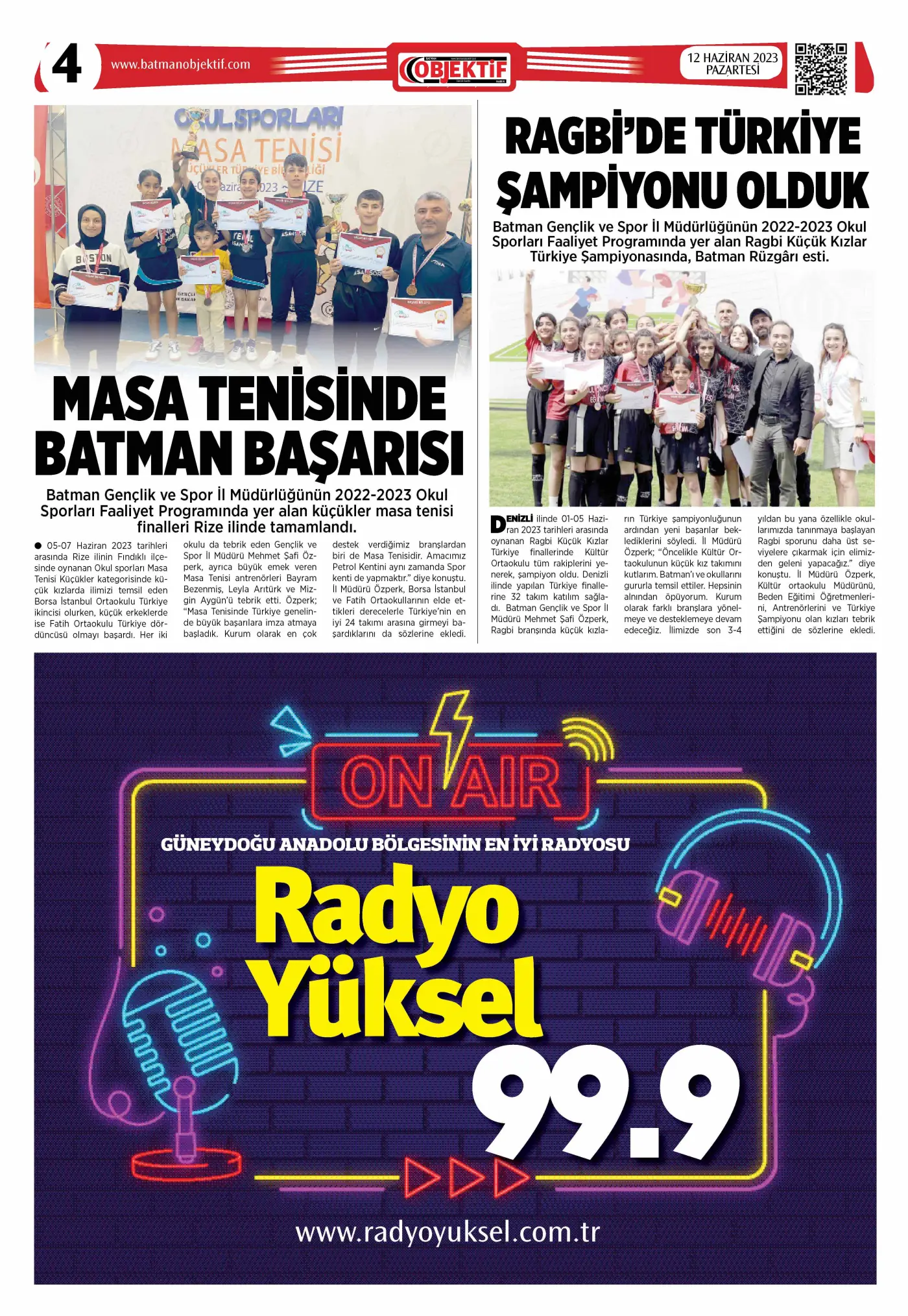 12.06.2023 tarihli sayı, 4. sayfa