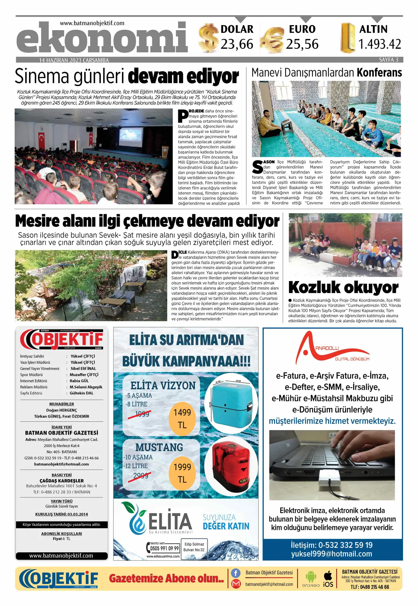 13.06.2023 tarihli sayı, 3. sayfa