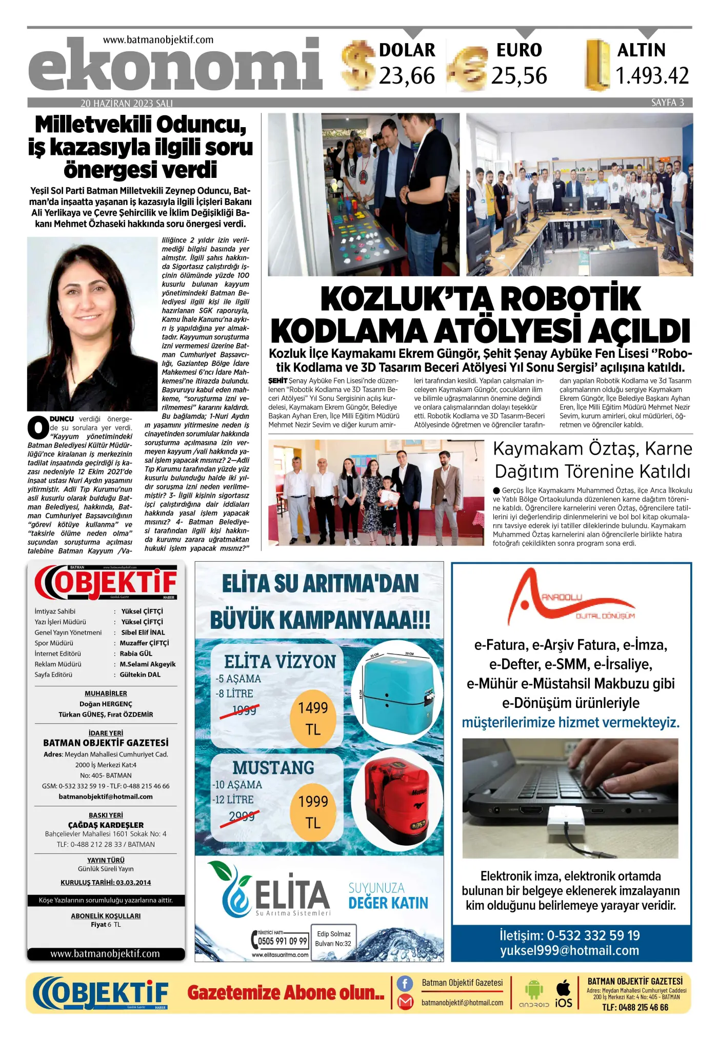 19.06.2023 tarihli sayı, 3. sayfa