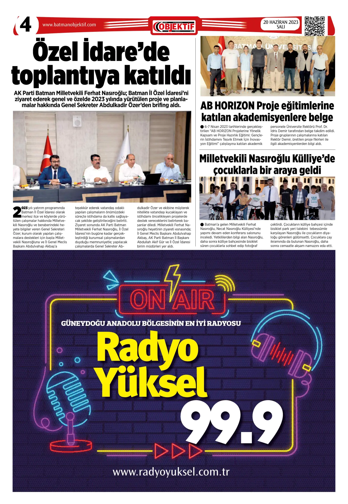 19.06.2023 tarihli sayı, 4. sayfa