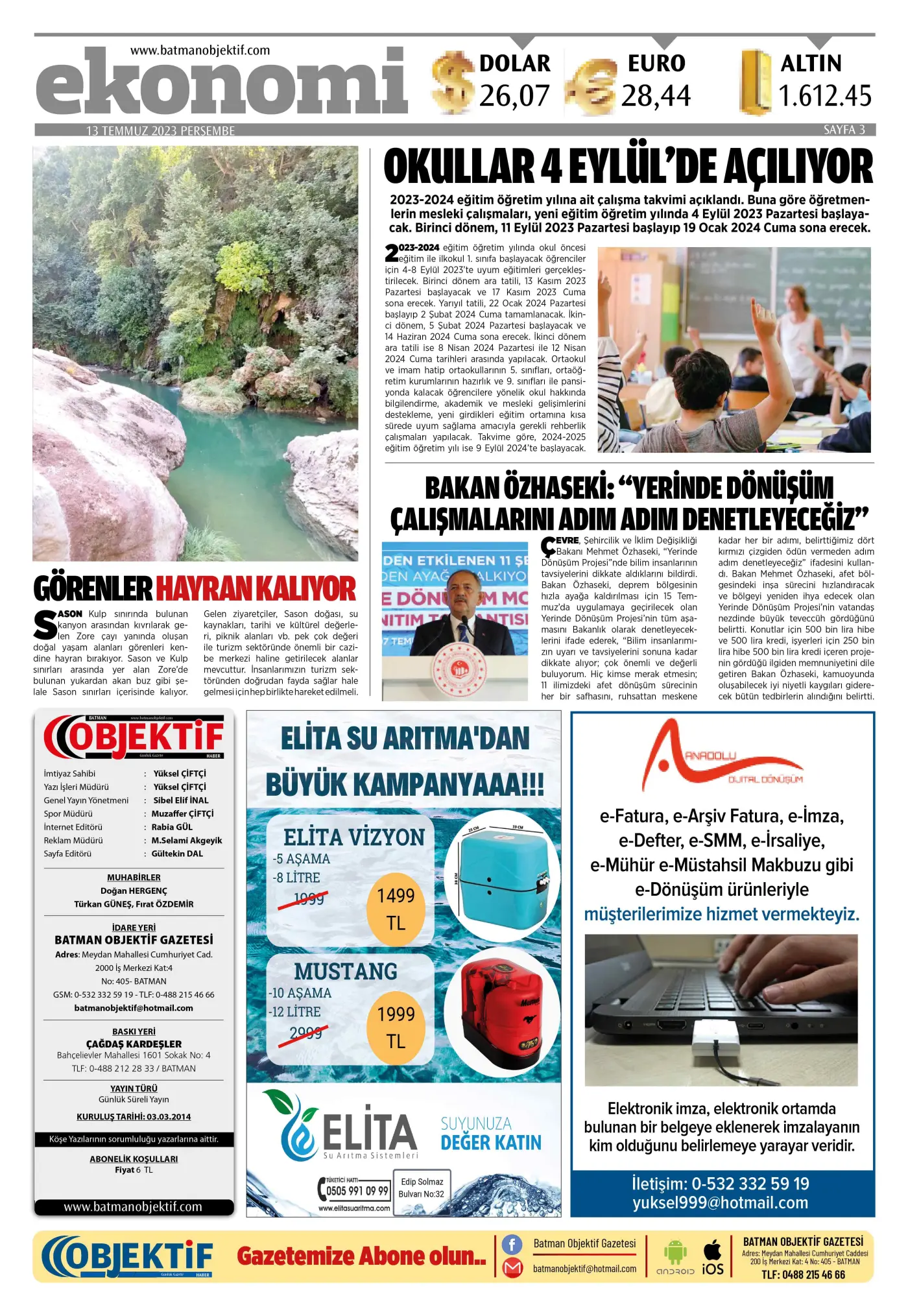 12.07.2023 tarihli sayı, 3. sayfa