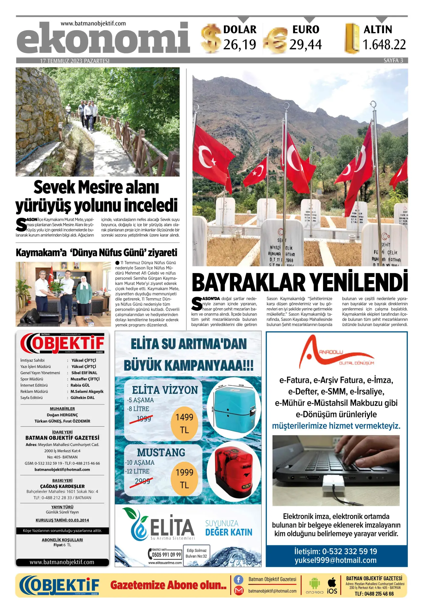 17.07.2023 tarihli sayı, 3. sayfa