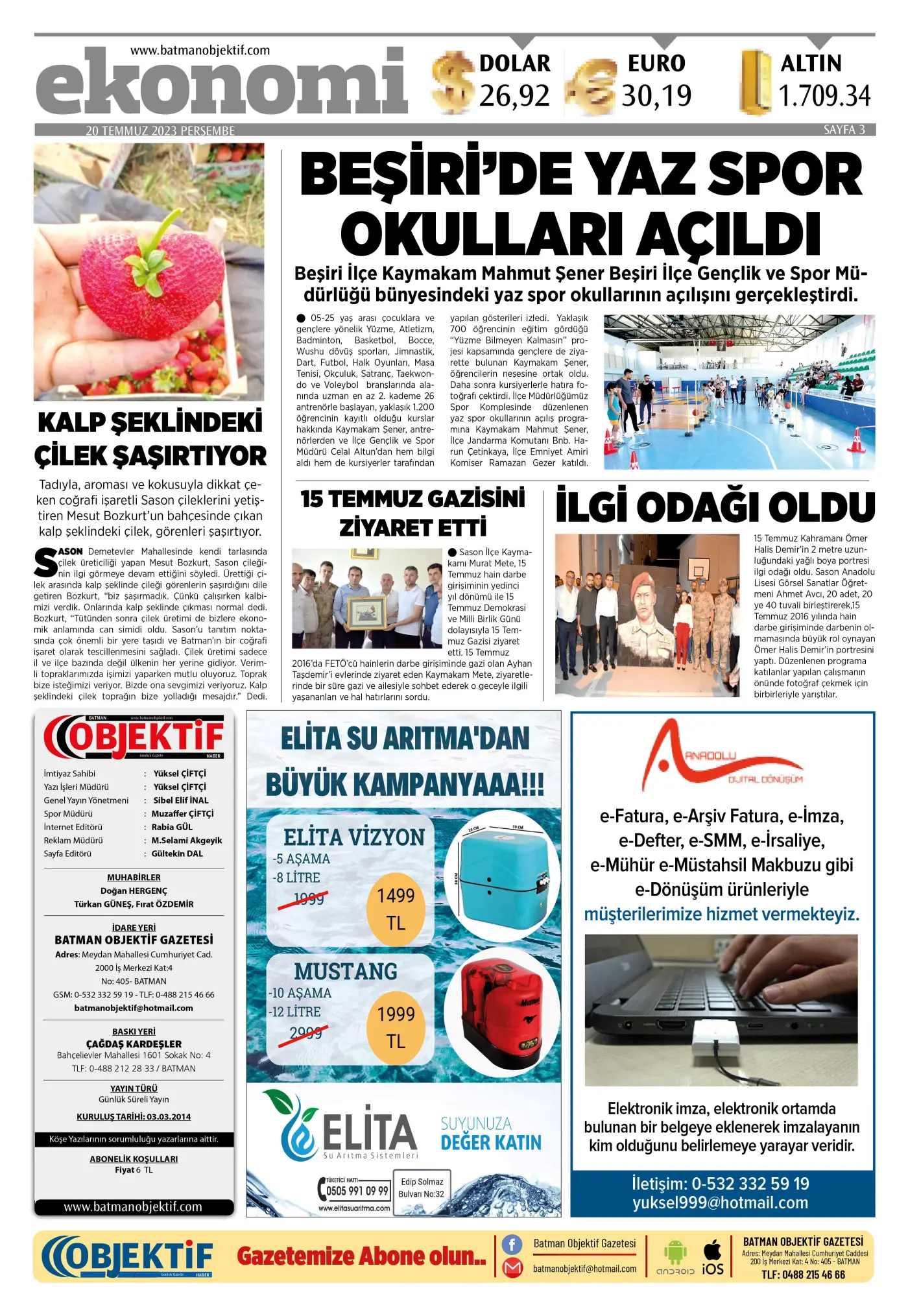 20.07.2023 tarihli sayı, 3. sayfa