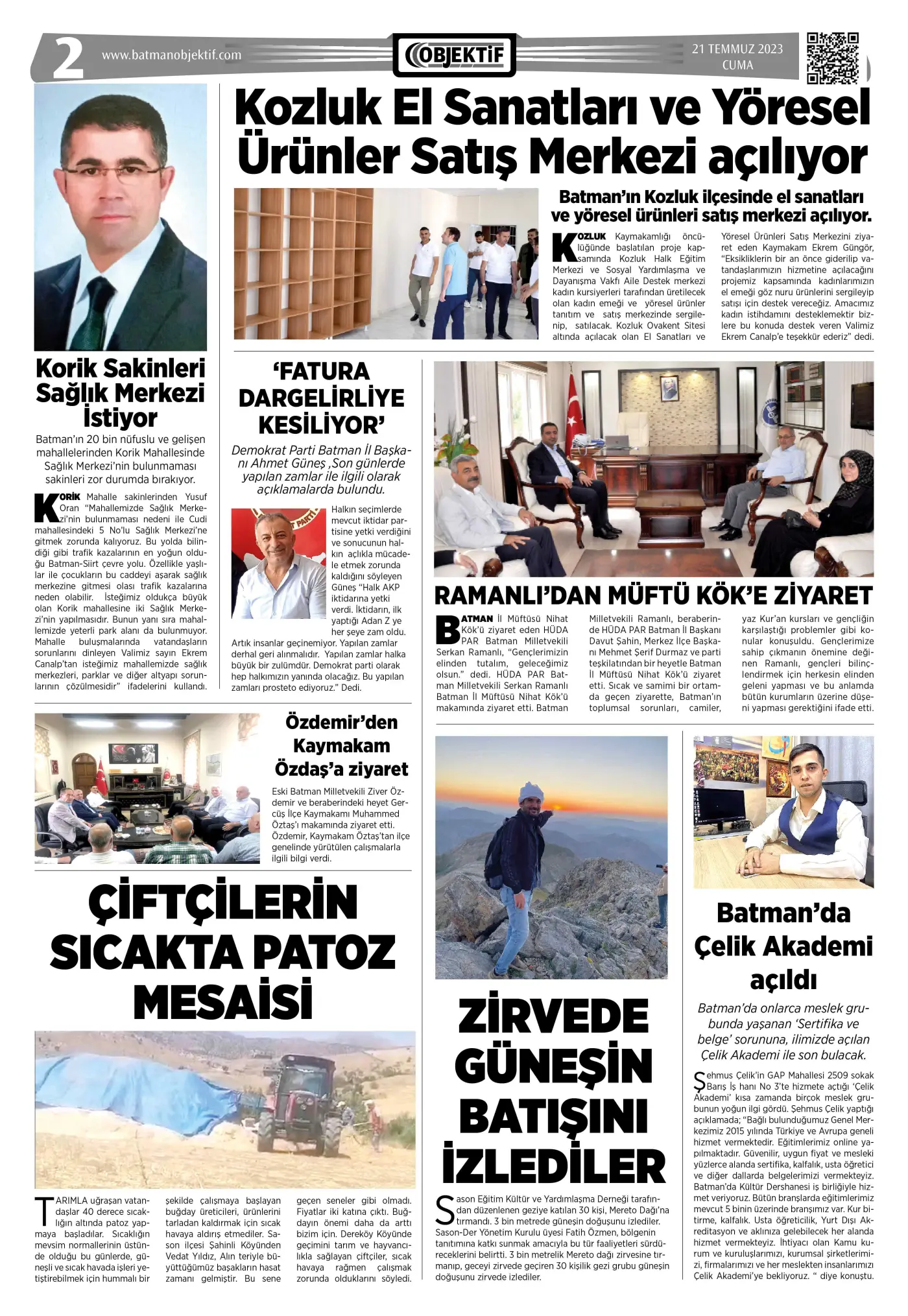 21.07.2023 tarihli sayı, 2. sayfa