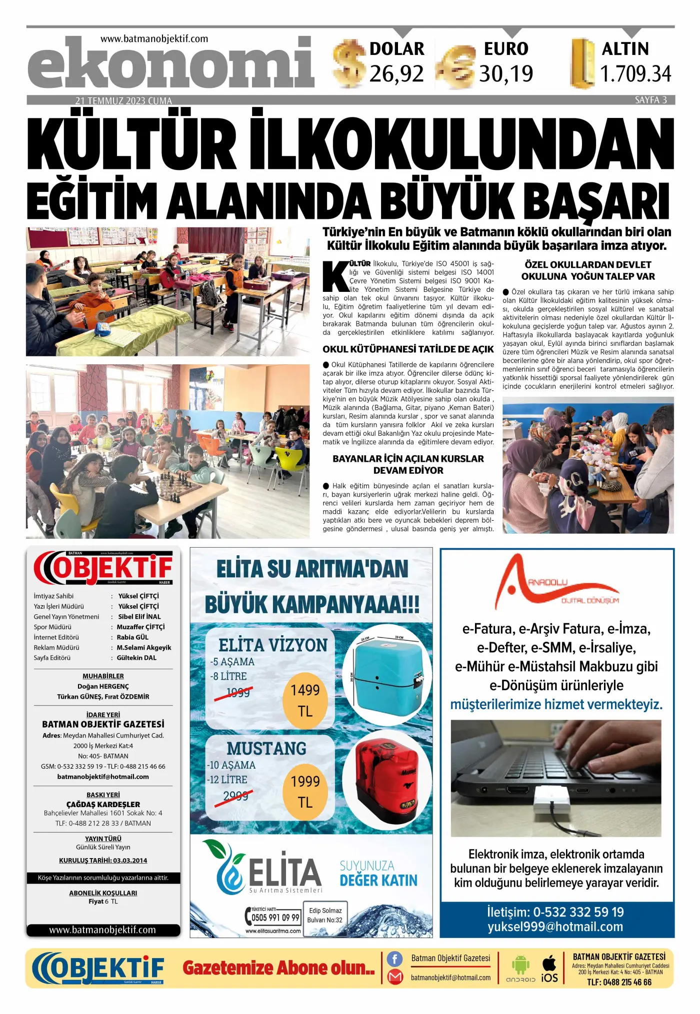 21.07.2023 tarihli sayı, 3. sayfa
