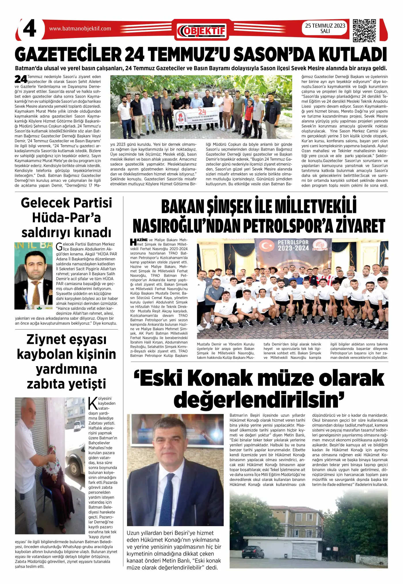 25.07.2023 tarihli sayı, 4. sayfa