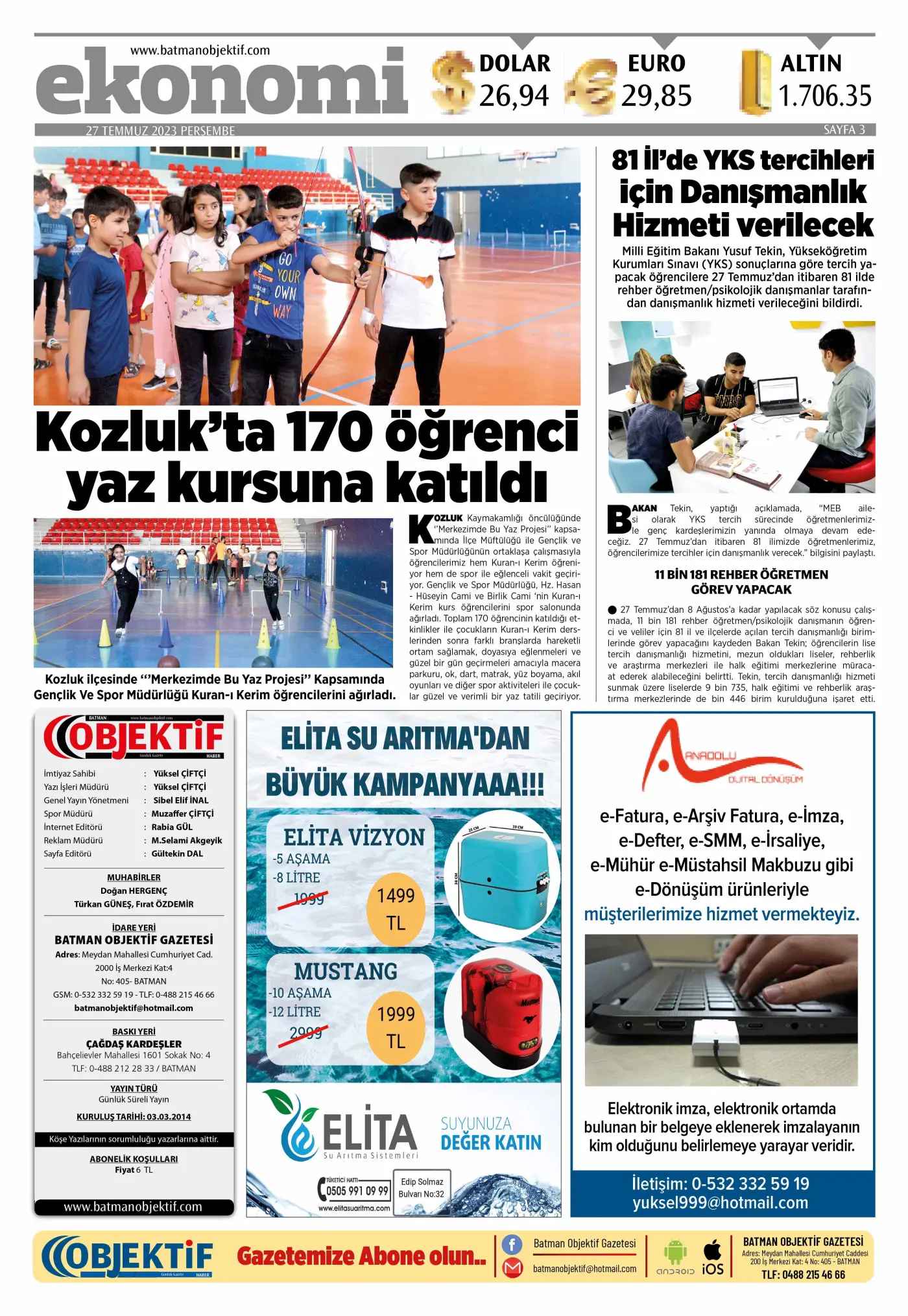 28.07.2023 tarihli sayı, 3. sayfa