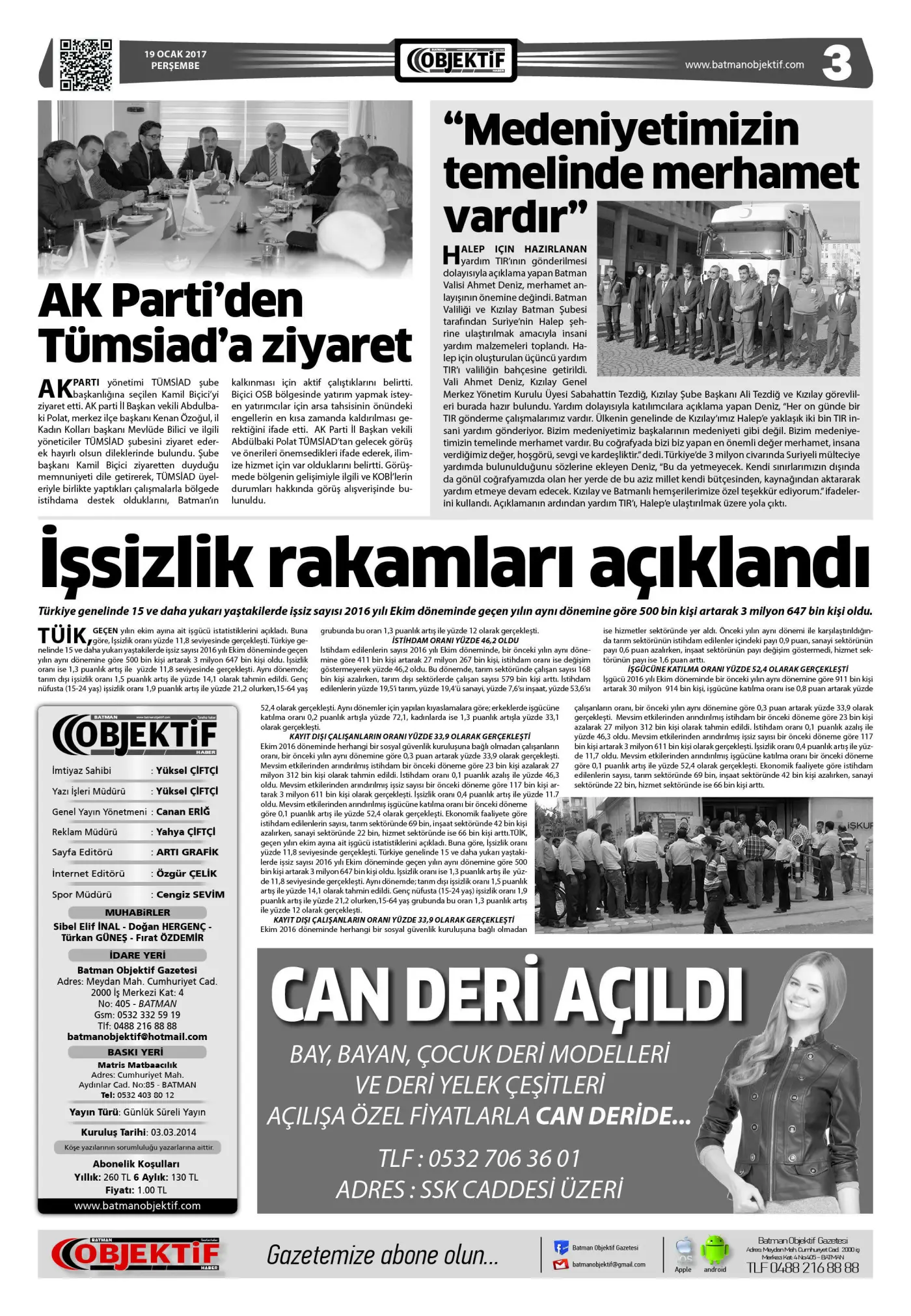 19.01.2017 tarihli sayı, 3. sayfa