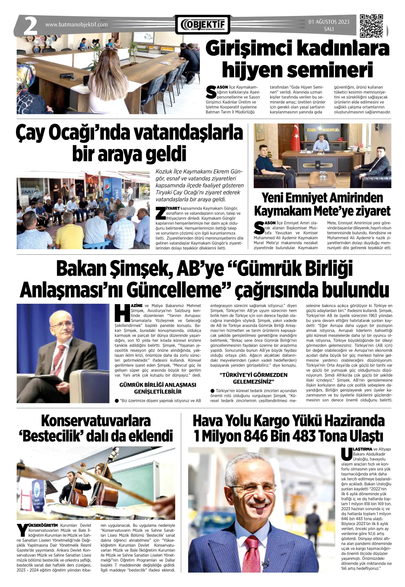 01.08.2023 tarihli sayı, 2. sayfa