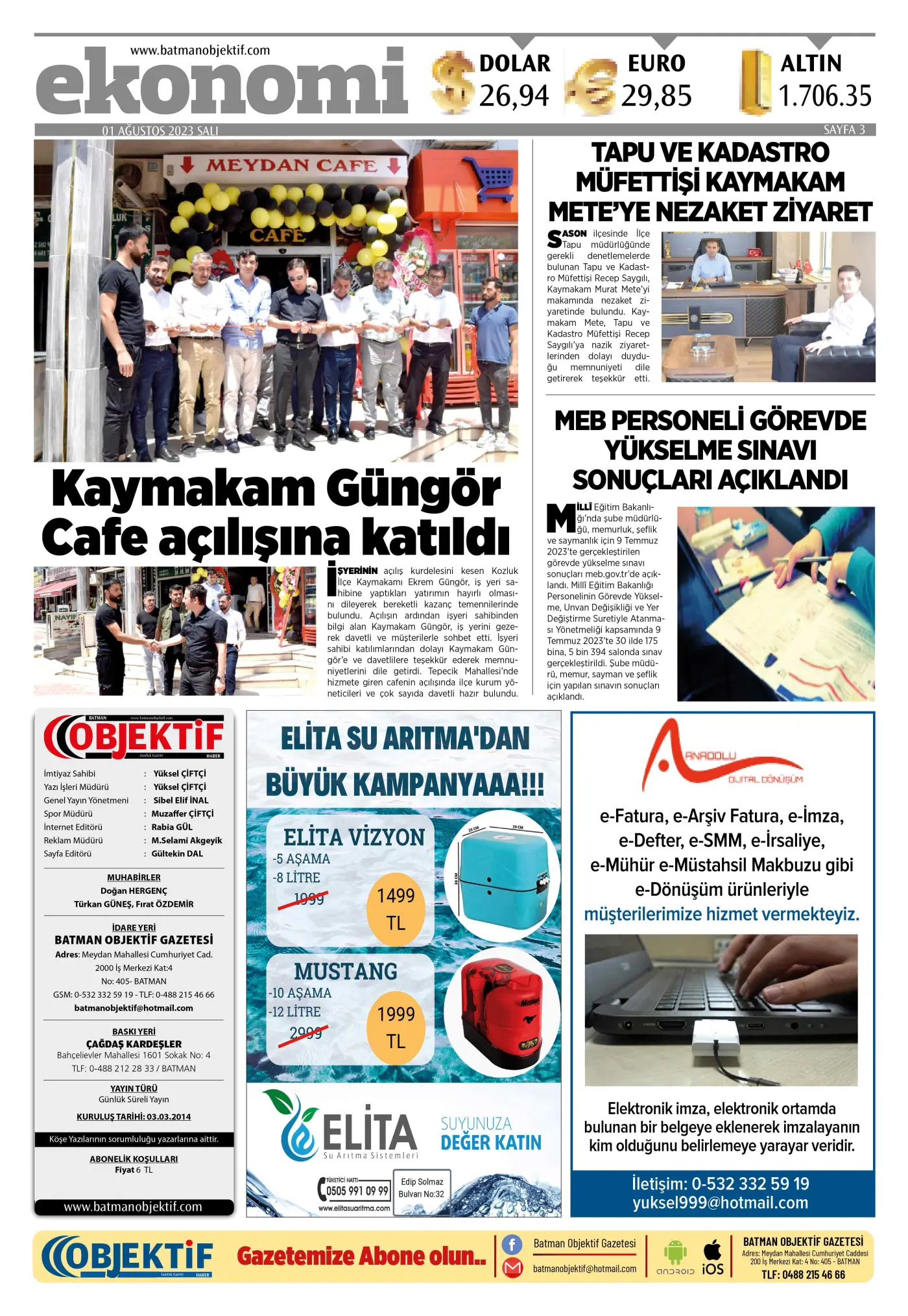 01.08.2023 tarihli sayı, 3. sayfa