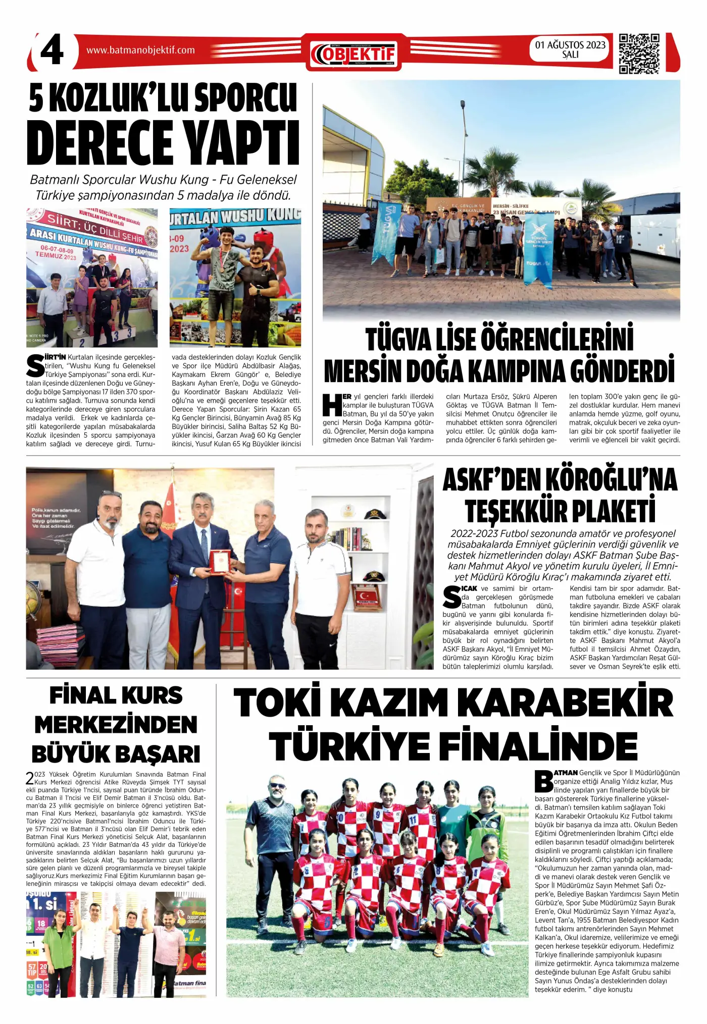 01.08.2023 tarihli sayı, 4. sayfa
