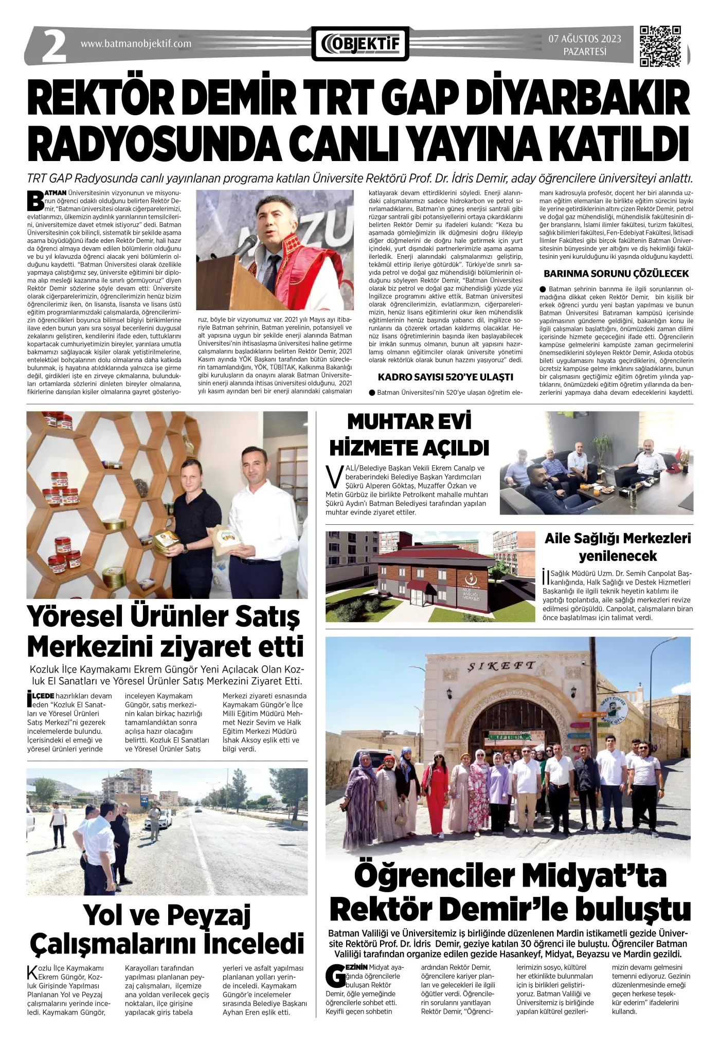07.08.2023 tarihli sayı, 2. sayfa