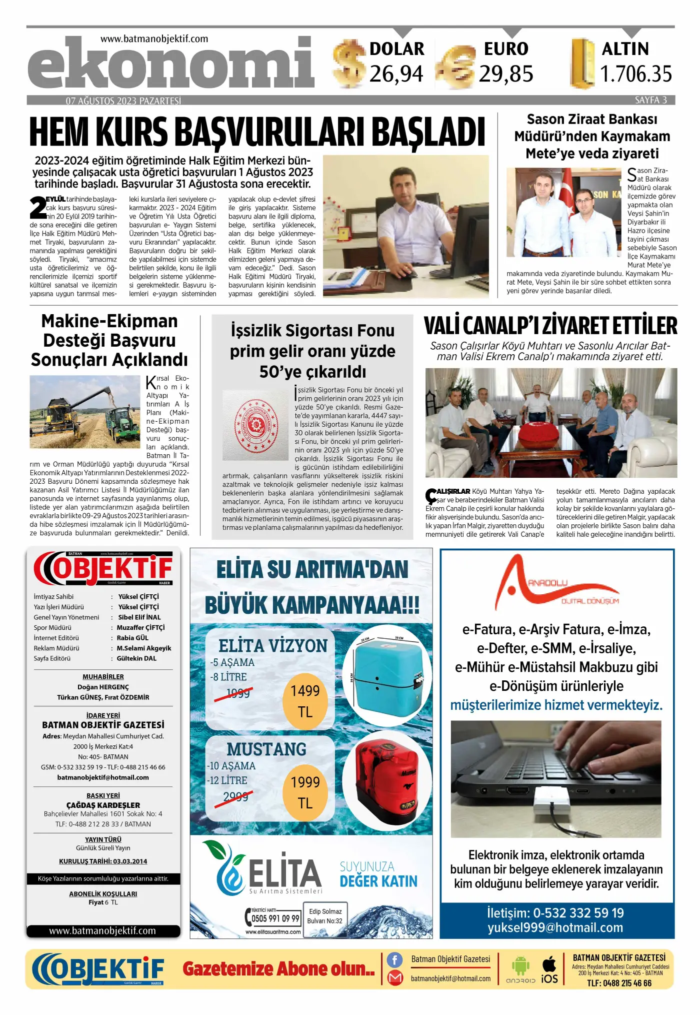 07.08.2023 tarihli sayı, 3. sayfa