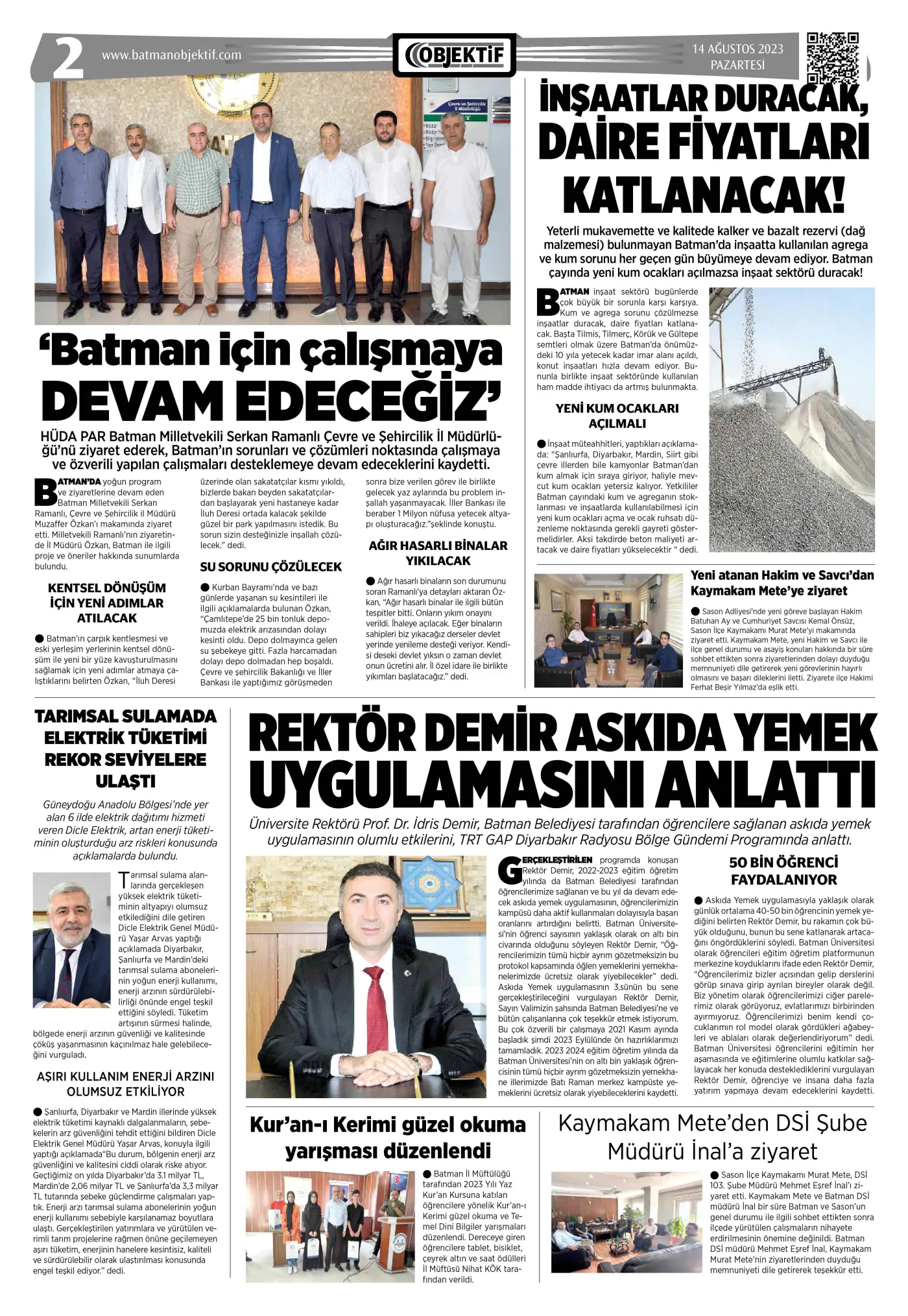 14.08.2023 tarihli sayı, 2. sayfa
