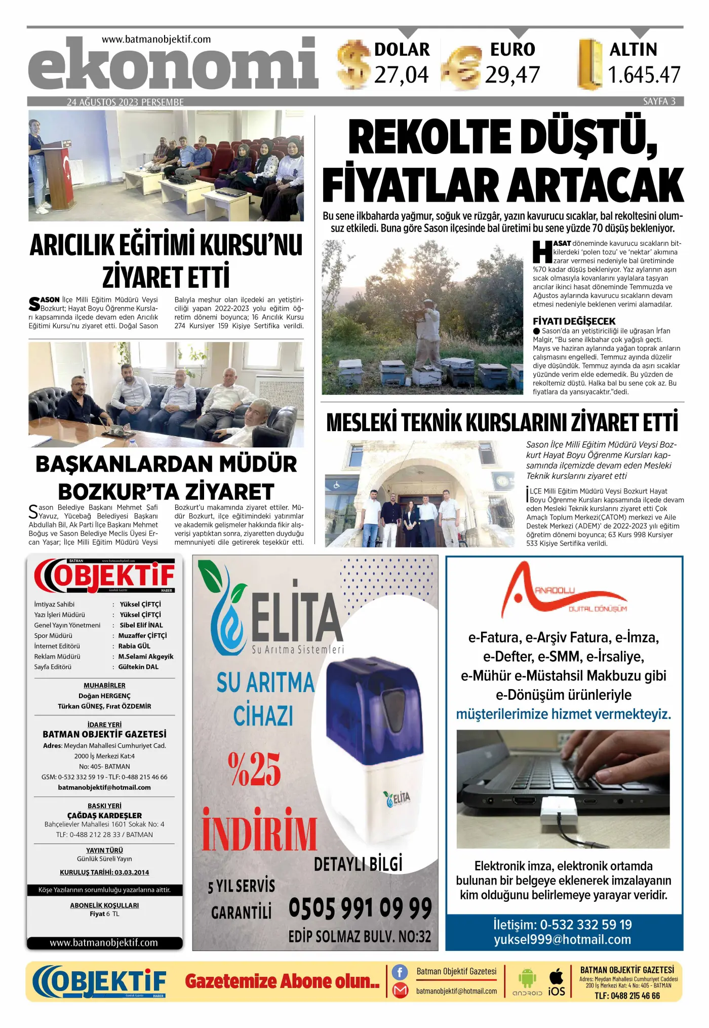 24.08.2023 tarihli sayı, 3. sayfa