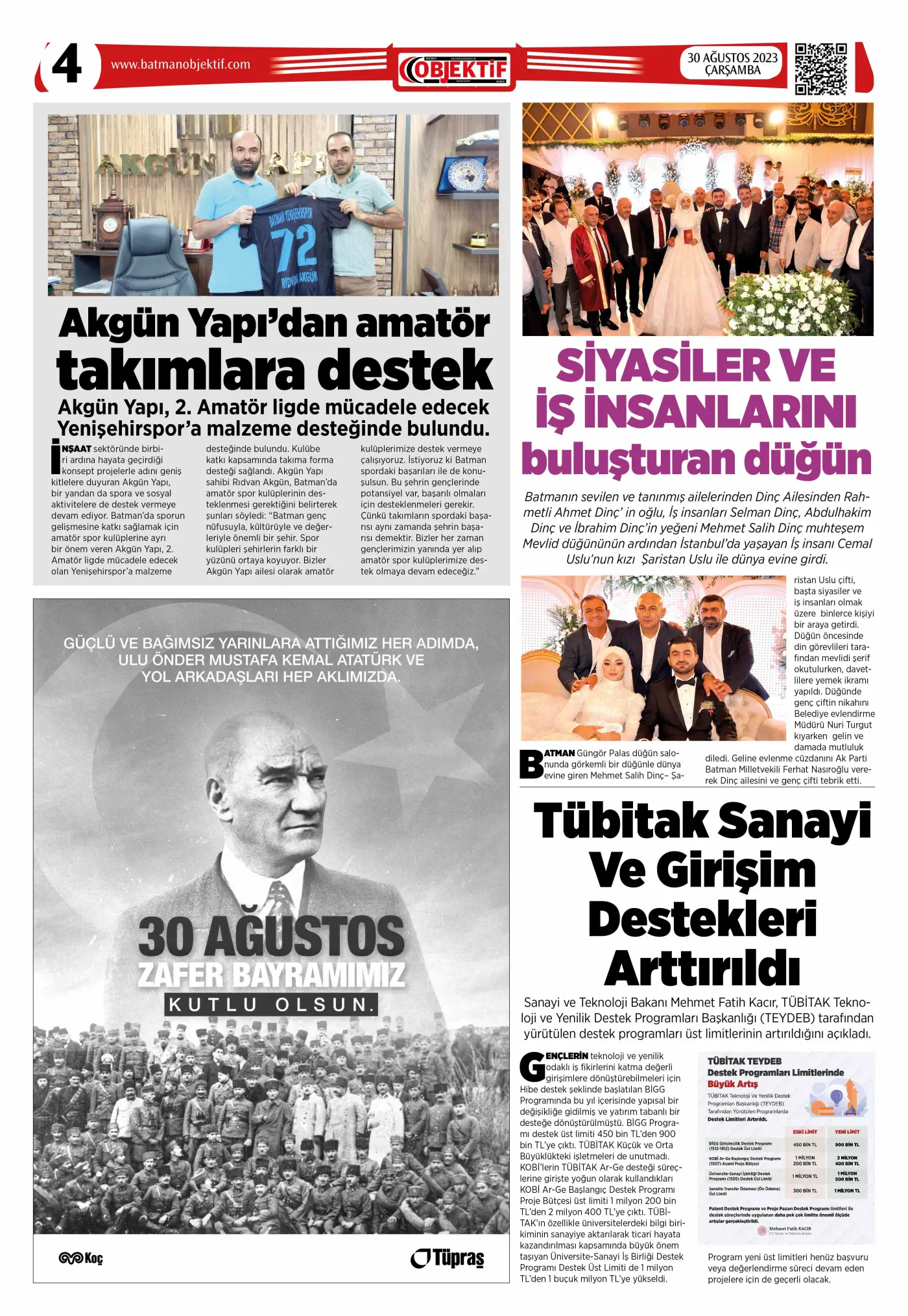 30.08.2023 tarihli sayı, 4. sayfa