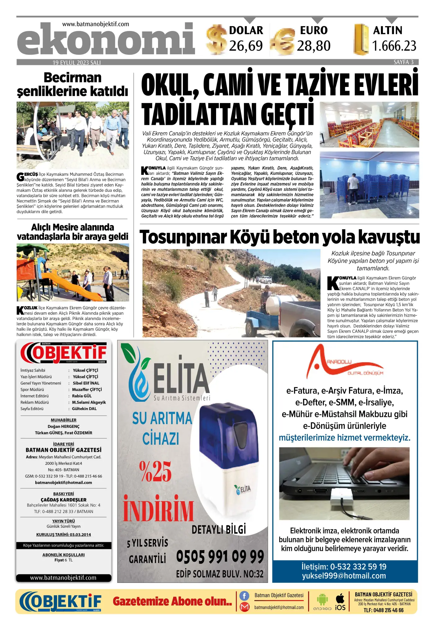 20.09.2023 tarihli sayı, 3. sayfa
