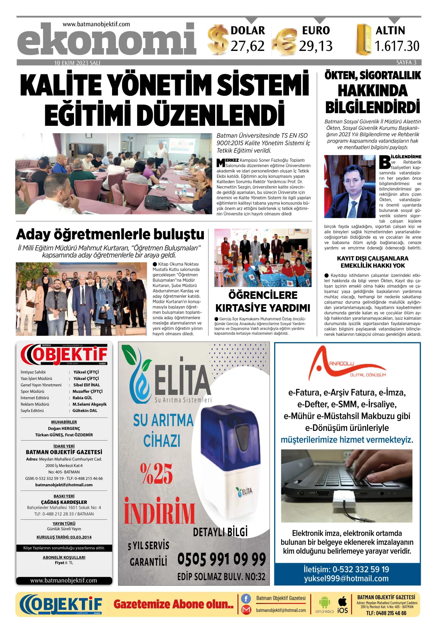 10.10.2023 tarihli sayı, 3. sayfa