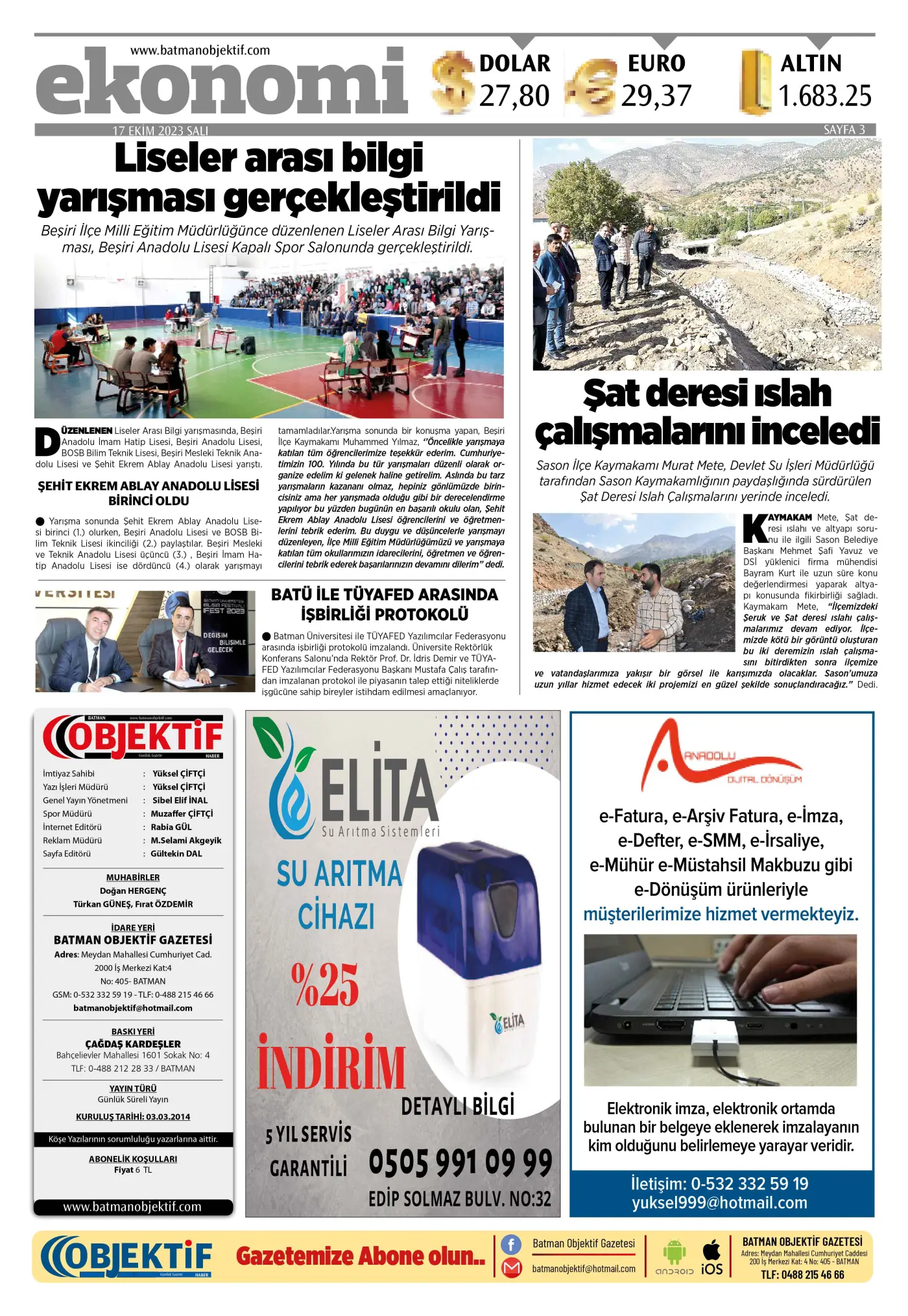 16.10.2023 tarihli sayı, 3. sayfa