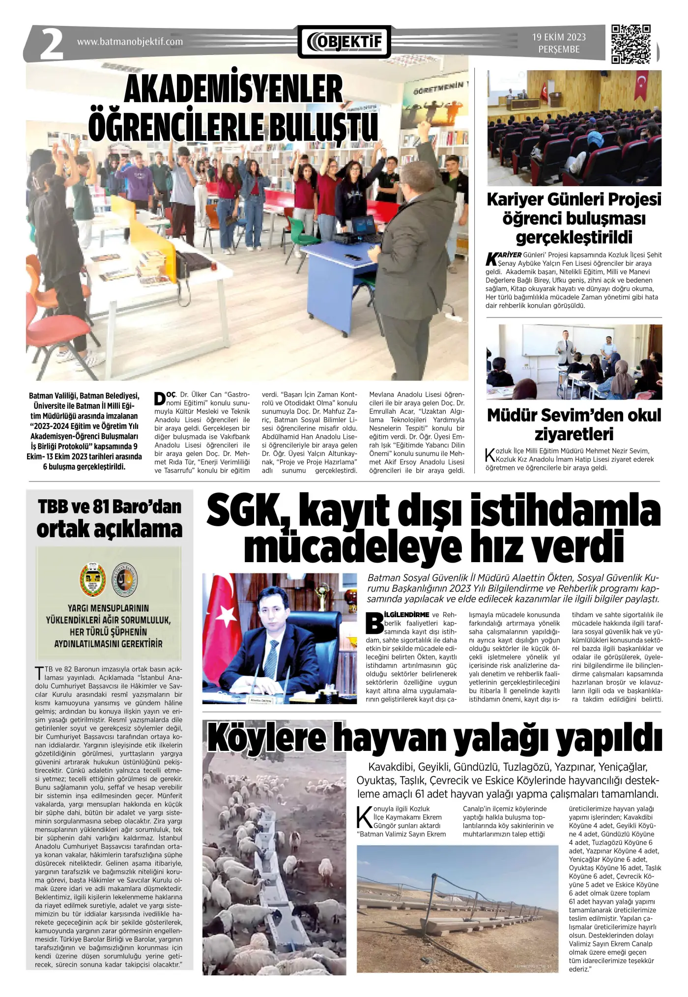 19.10.2023 tarihli sayı, 2. sayfa