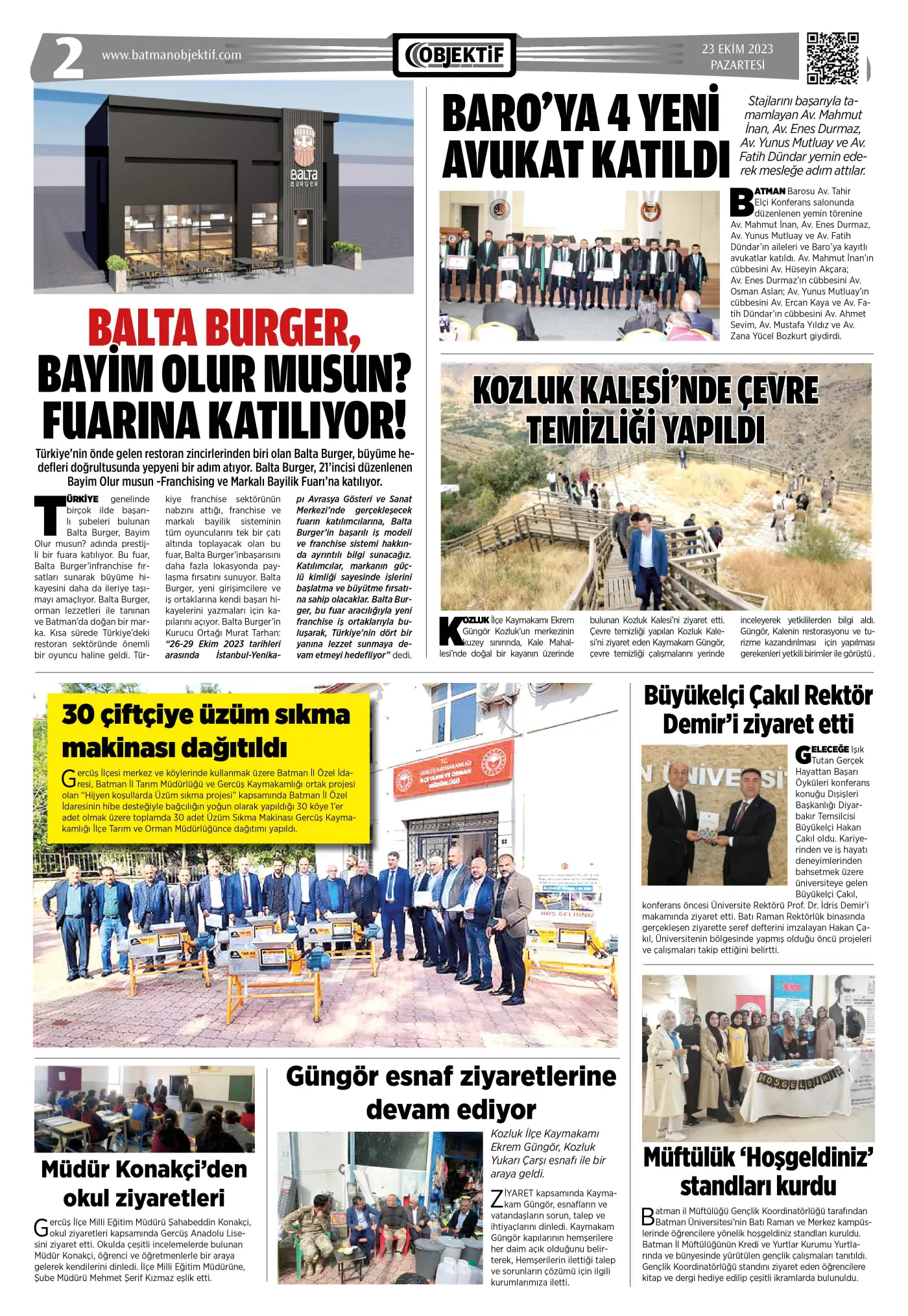 23.10.2023 tarihli sayı, 2. sayfa