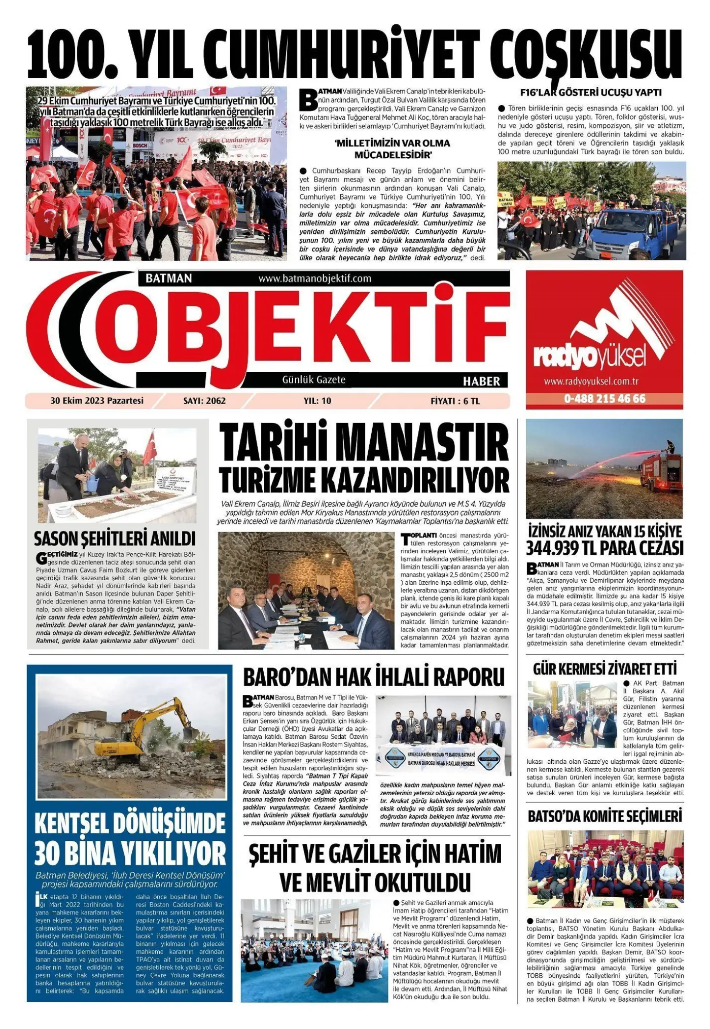 30.10.2023 tarihli sayı, 1. sayfa