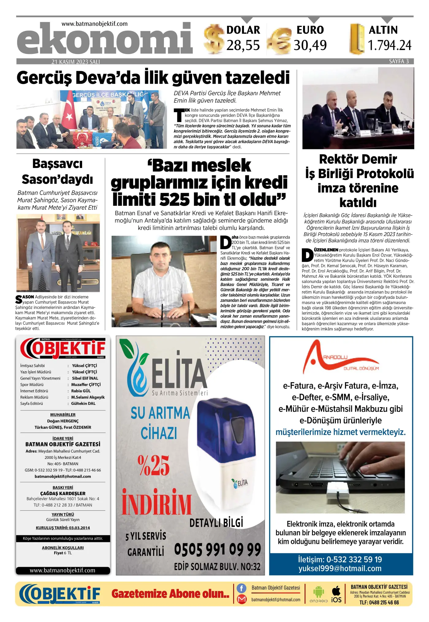 20.11.2023 tarihli sayı, 3. sayfa