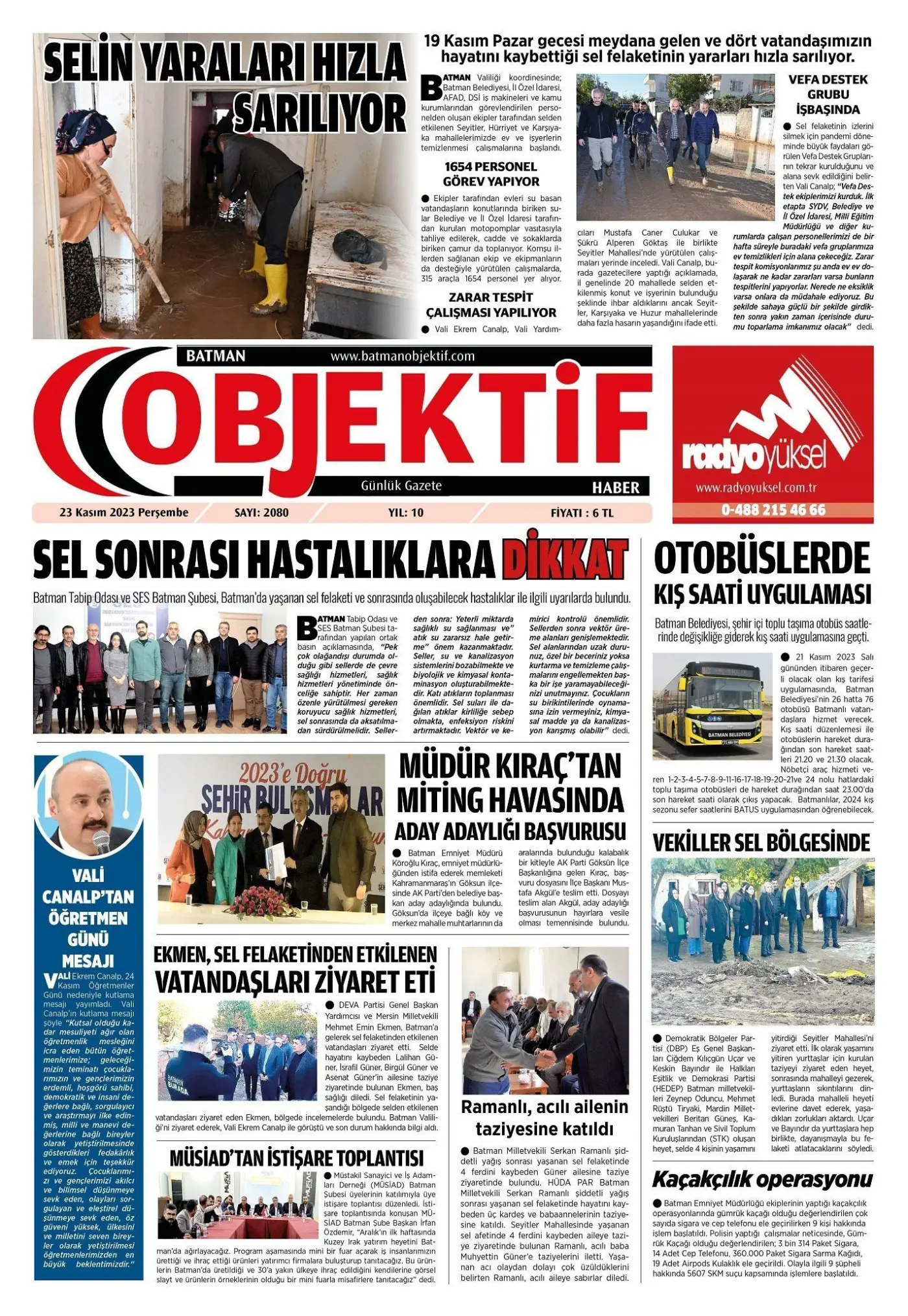 22.11.2023 tarihli sayı, 1. sayfa