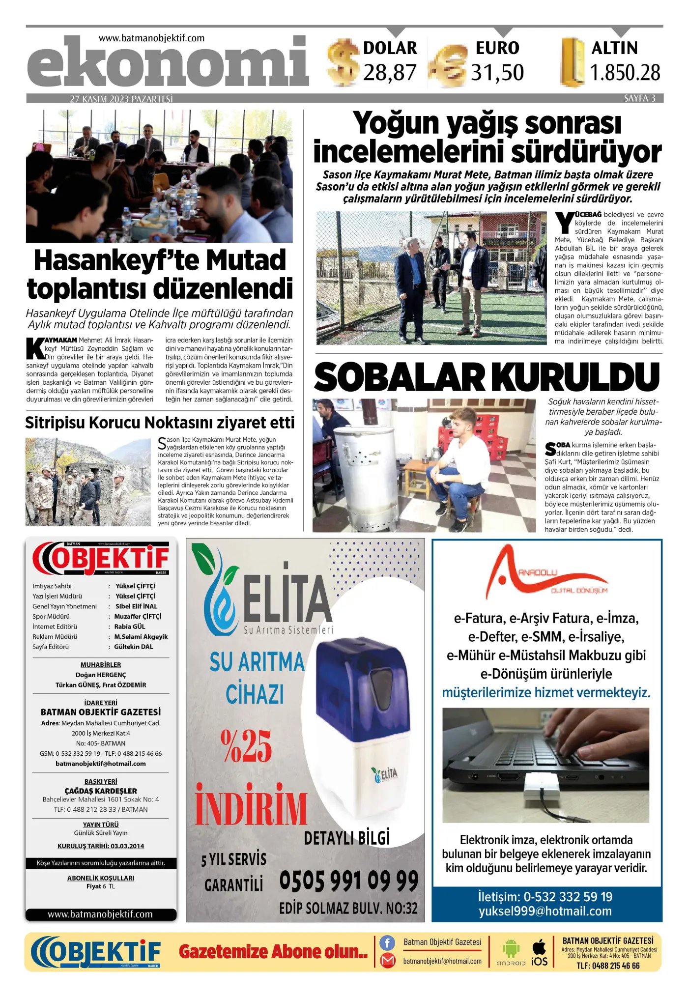 26.11.2023 tarihli sayı, 3. sayfa