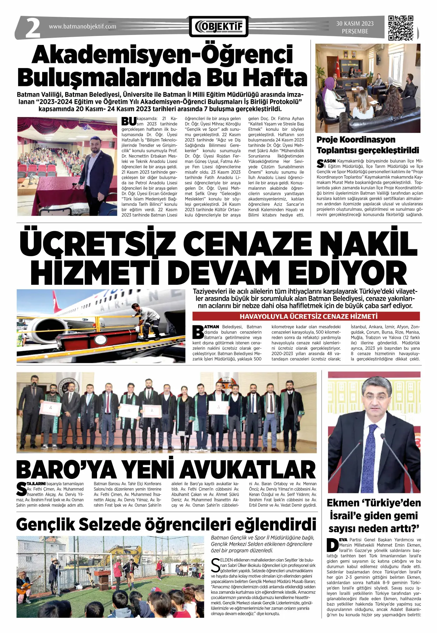 29.11.2023 tarihli sayı, 2. sayfa