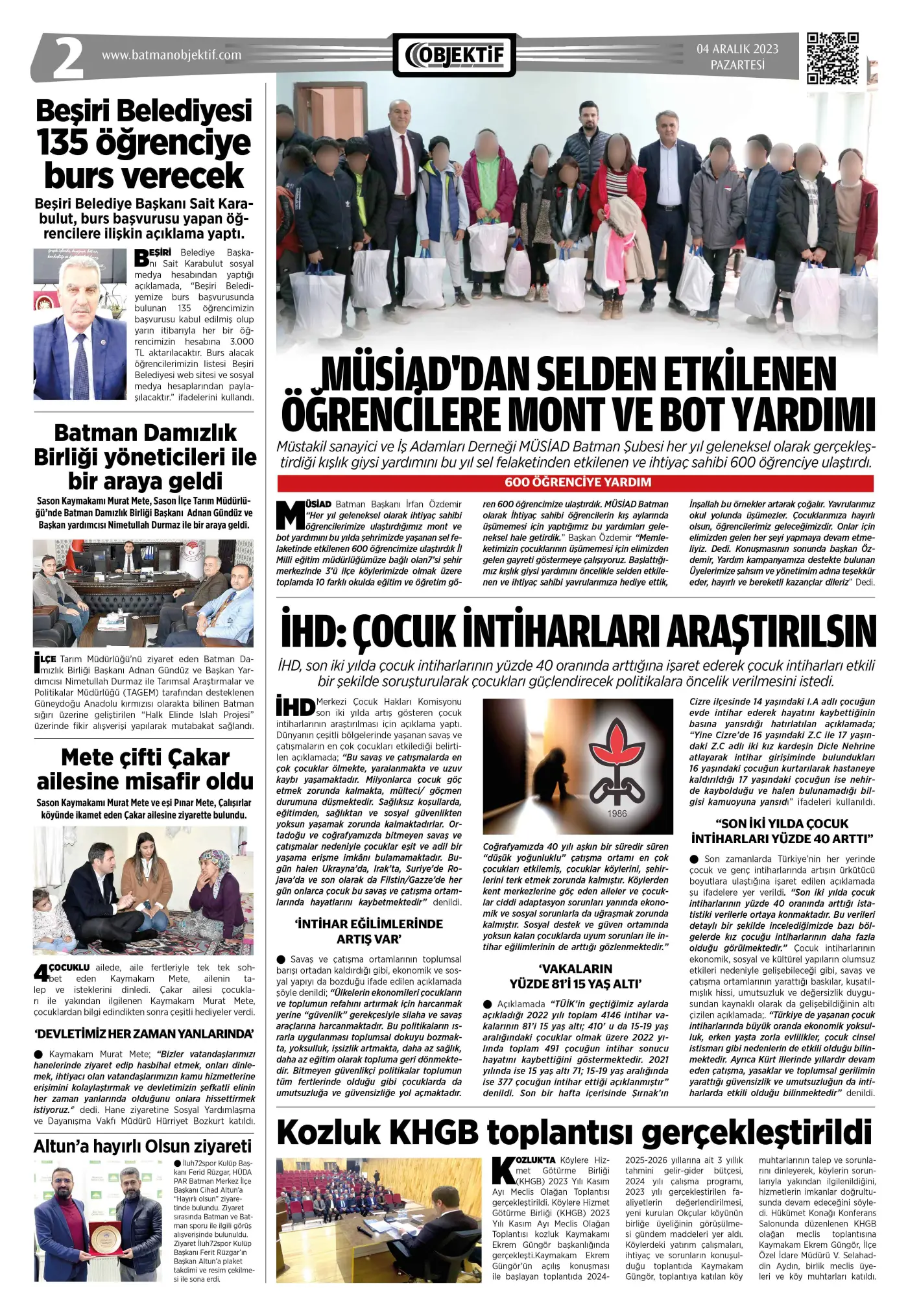 03.12.2023 tarihli sayı, 2. sayfa