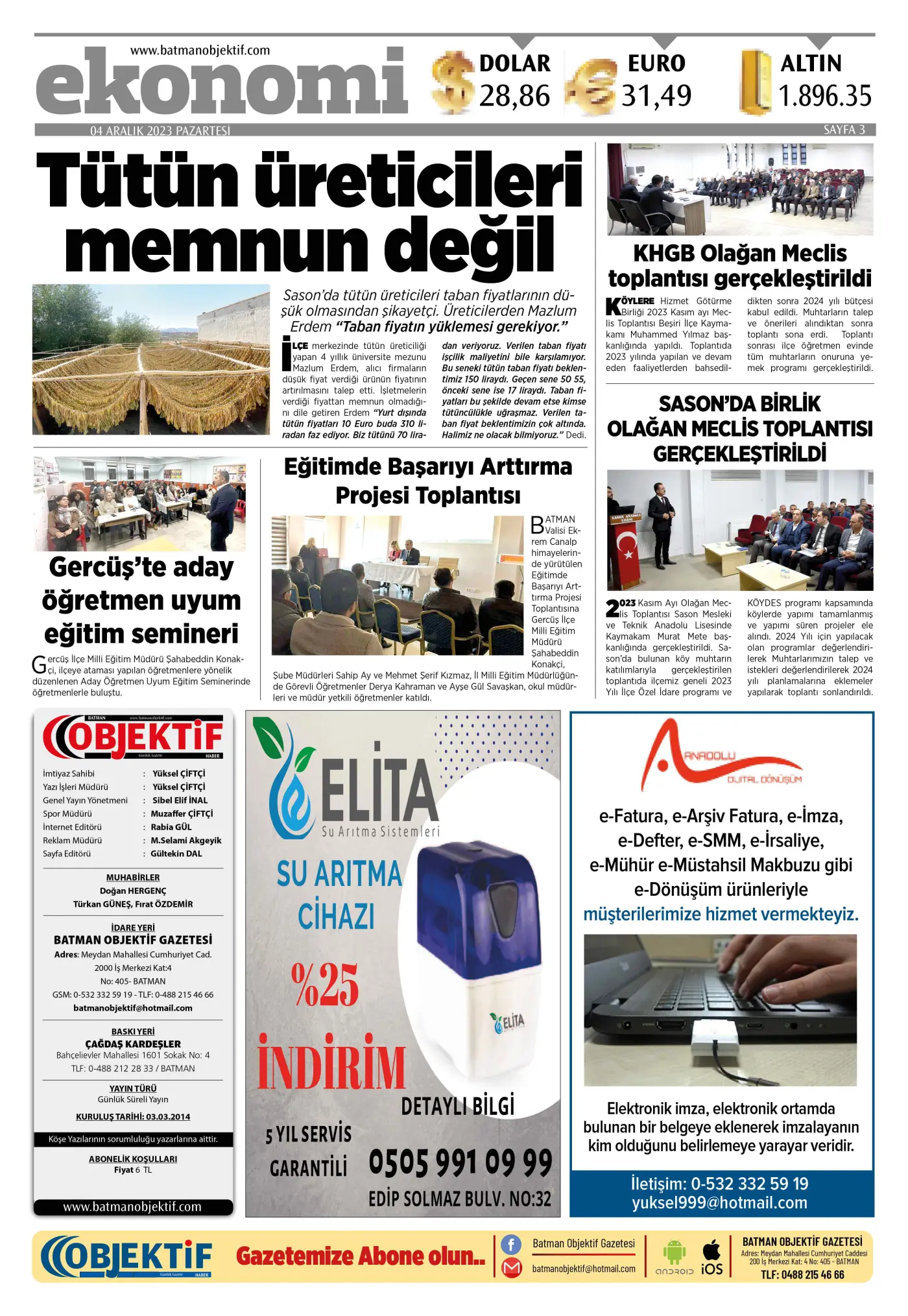03.12.2023 tarihli sayı, 3. sayfa