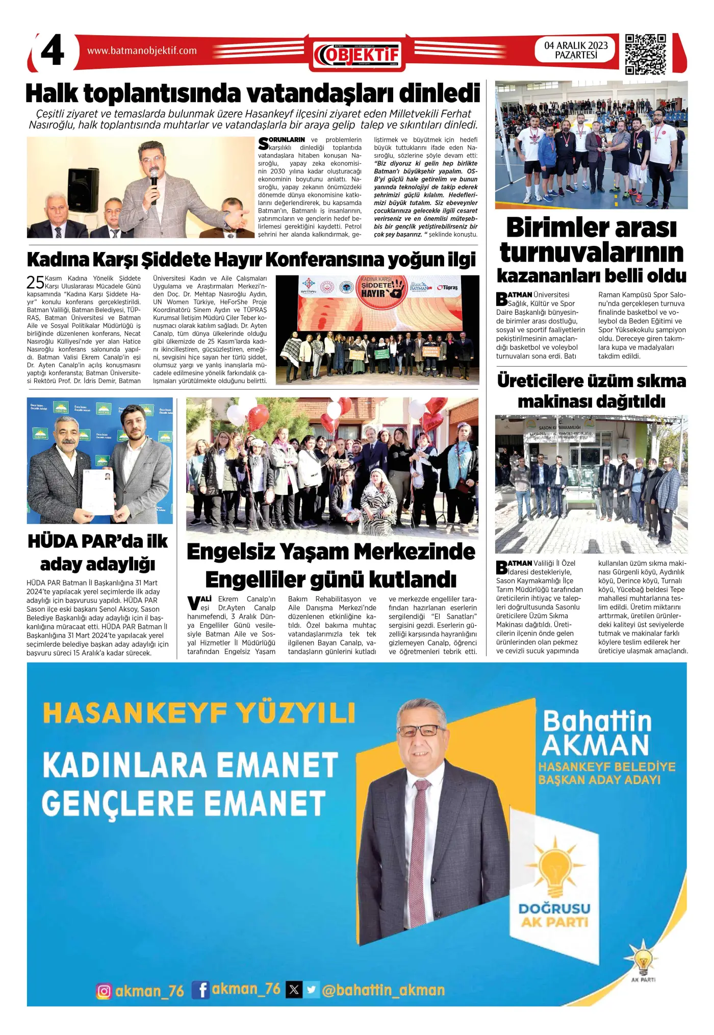 03.12.2023 tarihli sayı, 4. sayfa