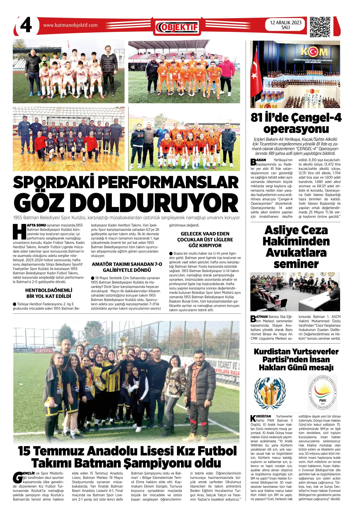 12.12.2023 tarihli sayı, 4. sayfa