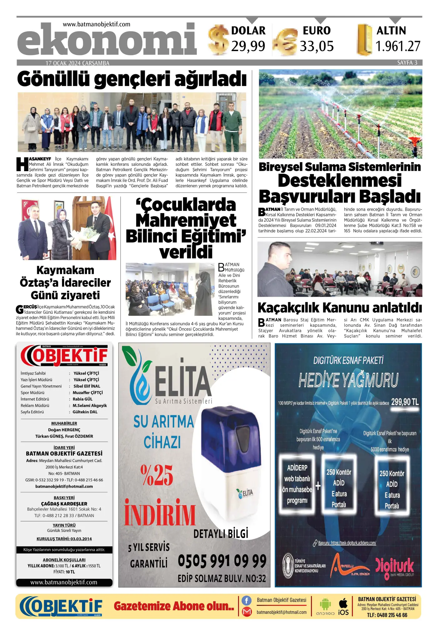 16.01.2024 tarihli sayı, 3. sayfa