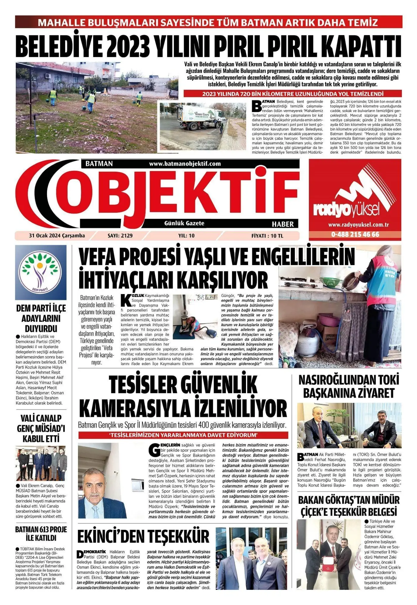 30.01.2024 tarihli sayı, 1. sayfa