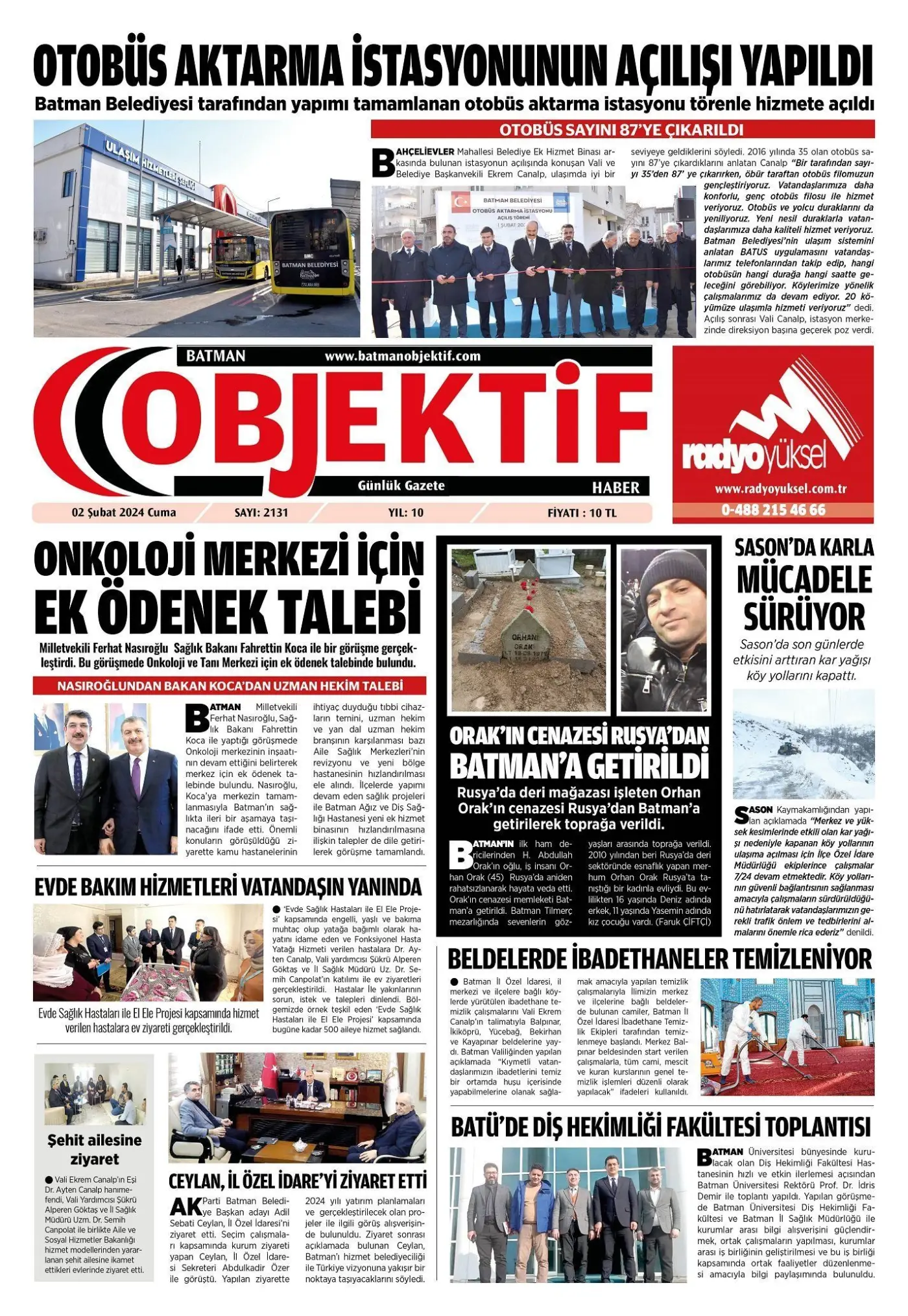 03.02.2024 tarihli sayı, 1. sayfa