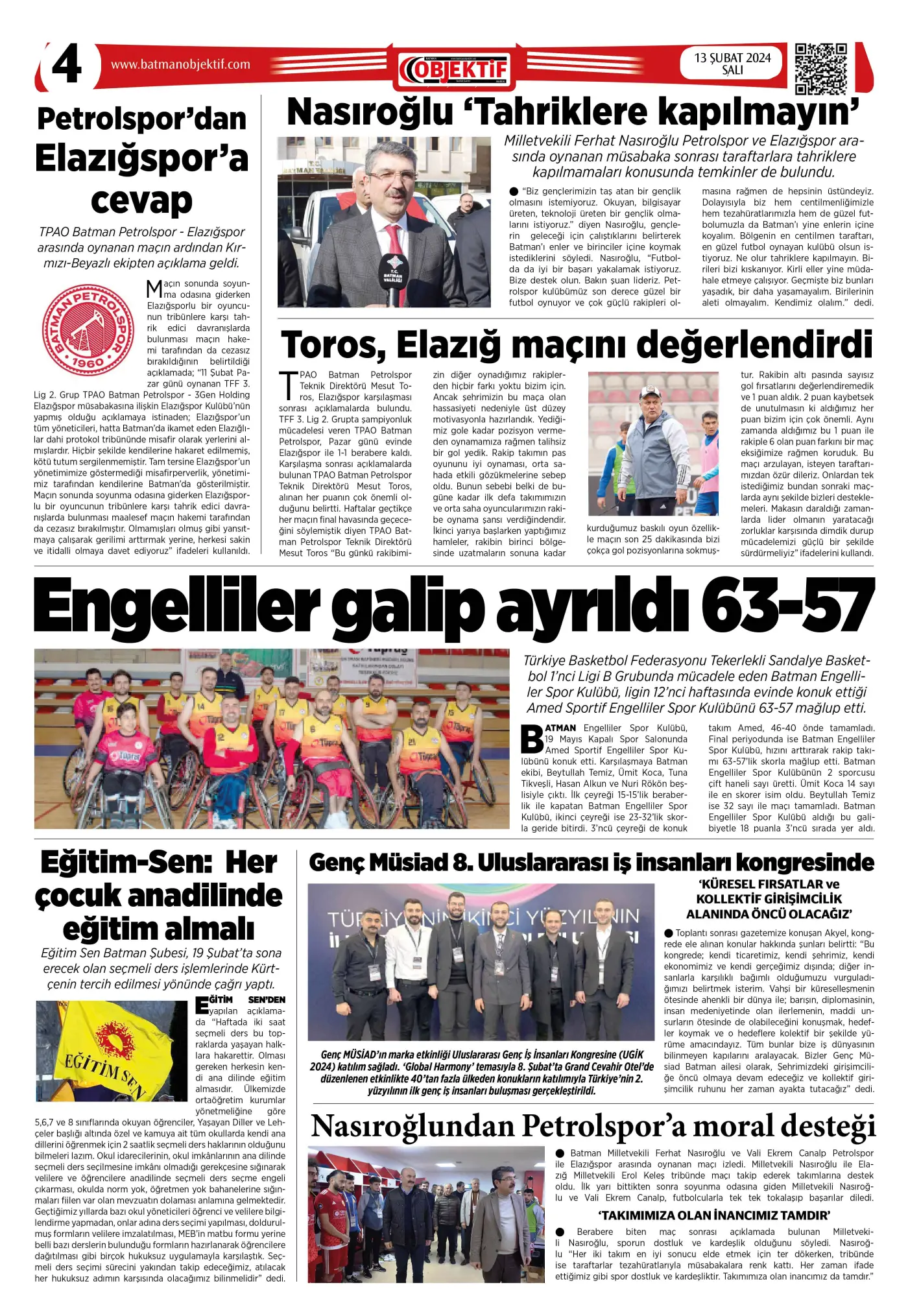 13.02.2024 tarihli sayı, 4. sayfa