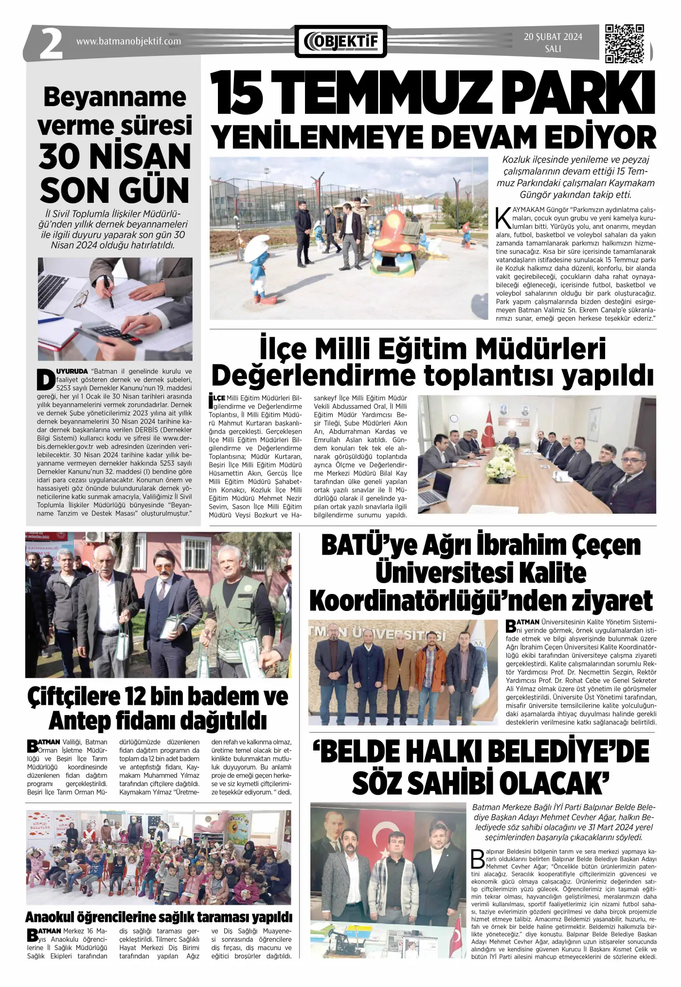 20.02.2024 tarihli sayı, 2. sayfa