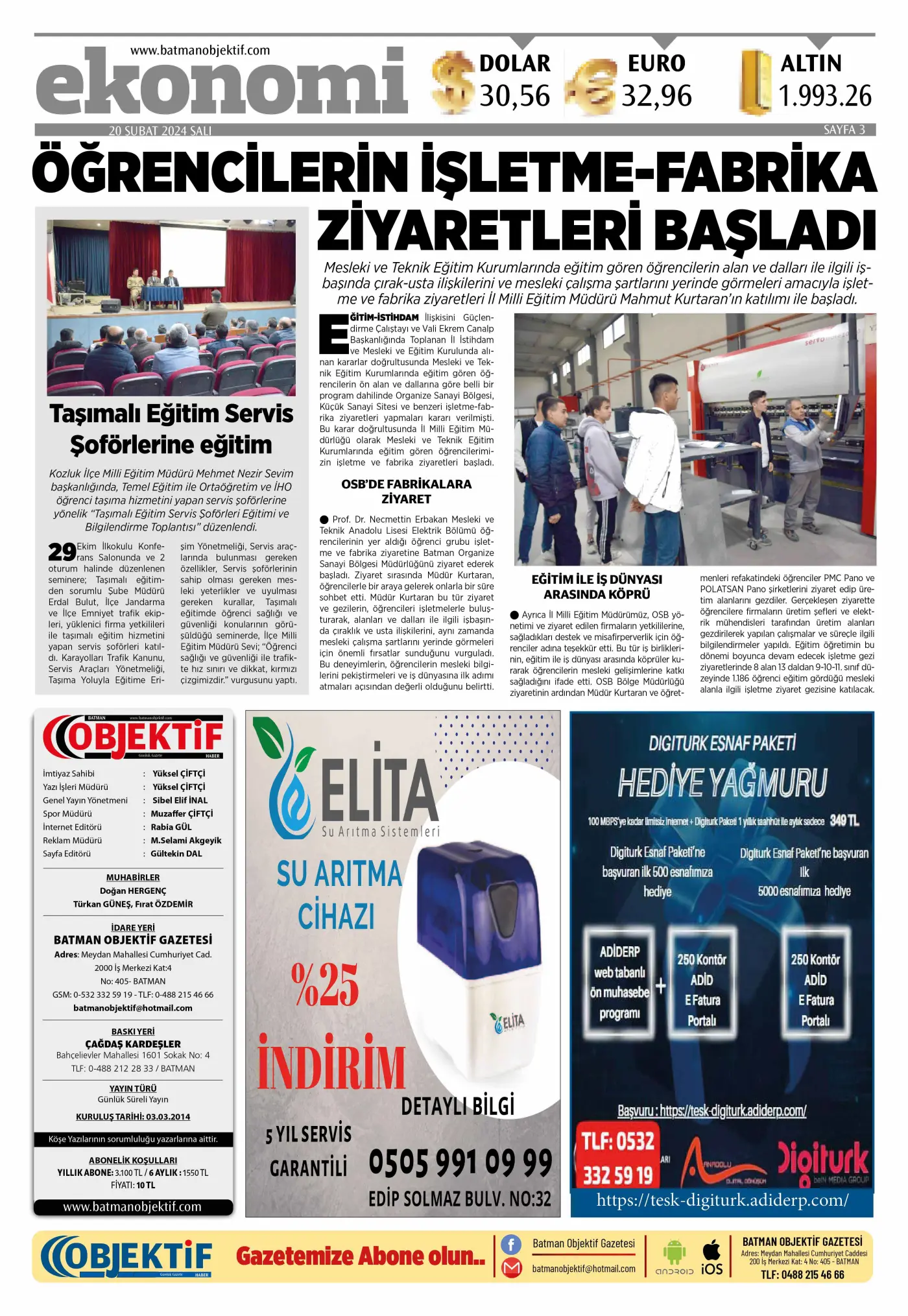 20.02.2024 tarihli sayı, 3. sayfa