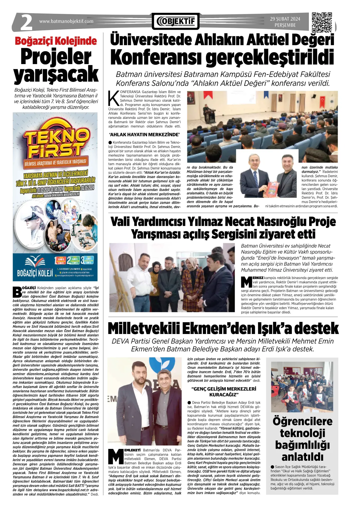 29.02.2024 tarihli sayı, 2. sayfa