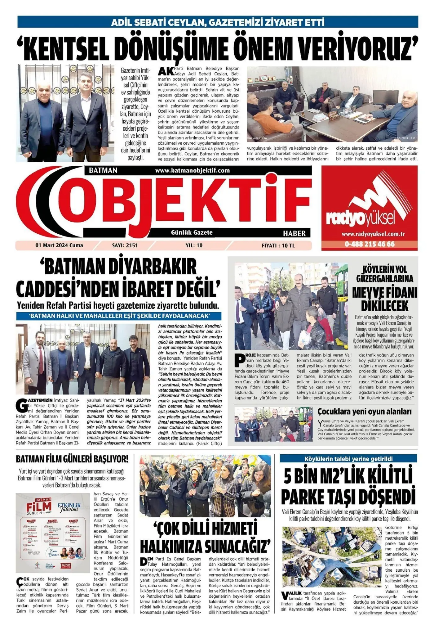 03.03.2024 tarihli sayı, 1. sayfa
