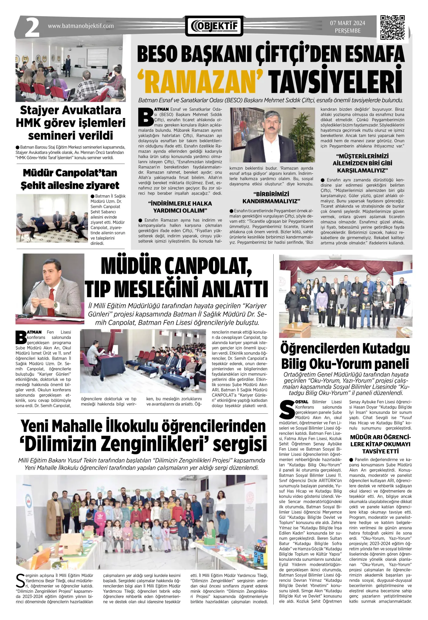 06.03.2024 tarihli sayı, 2. sayfa