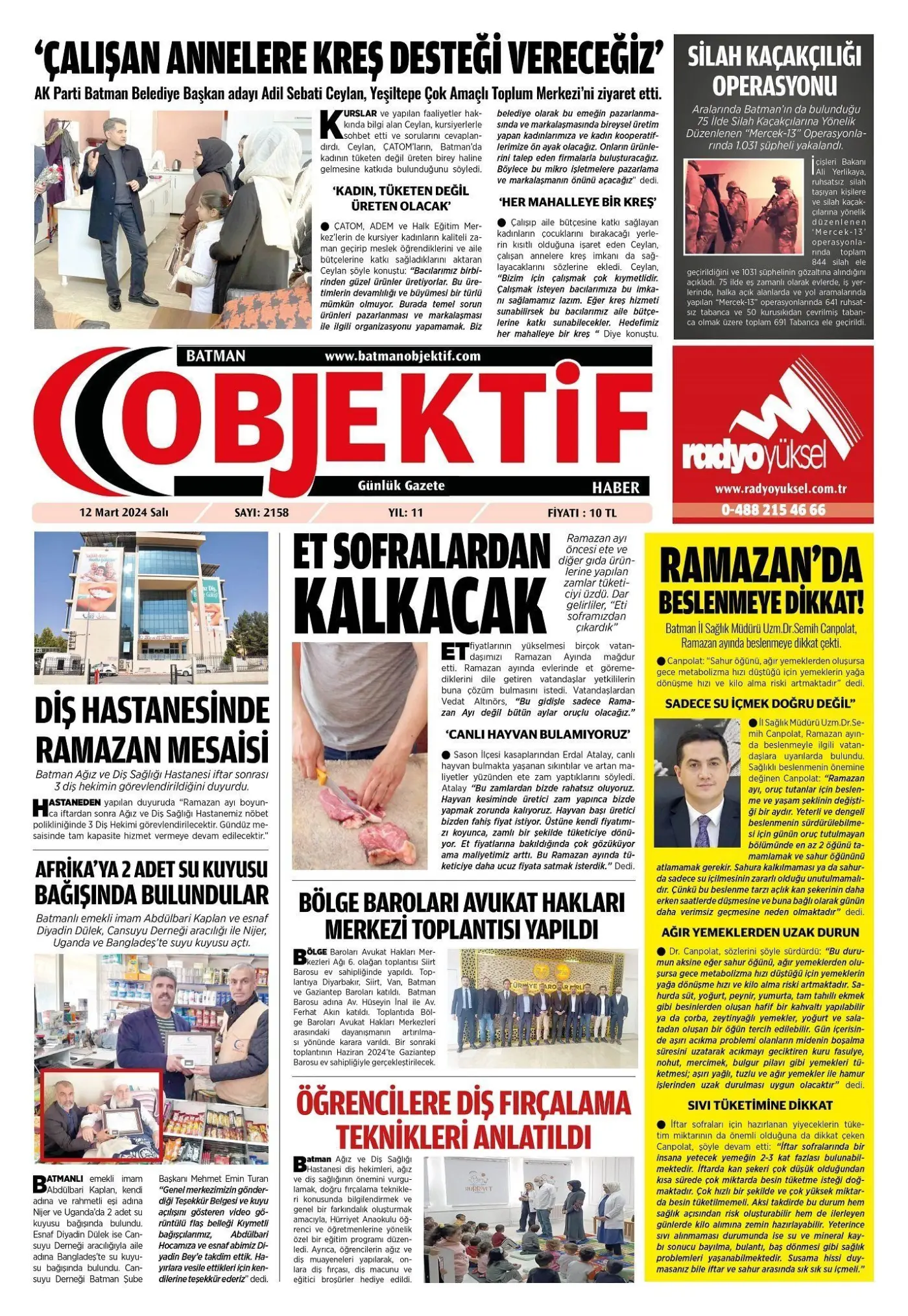 12.03.2024 tarihli sayı, 1. sayfa