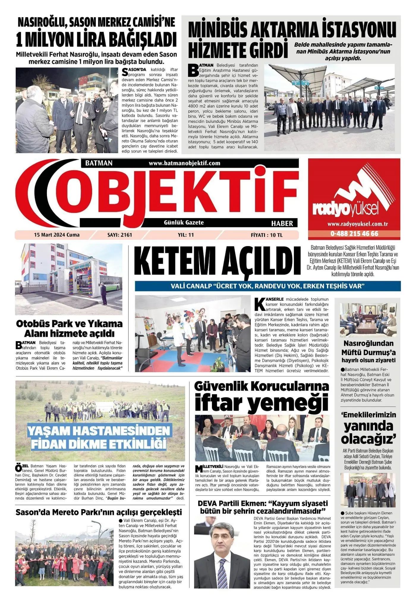 17.03.2024 tarihli sayı, 1. sayfa